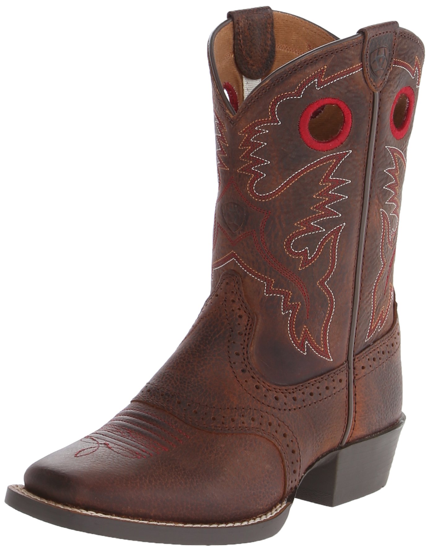 Ariat Heritage Roughstock Western Boots for Kids - Genuine Leather Cowboy Riding Boots for Boys & Girls - Perfect for Horseback Riding, Rodeo & Country Events