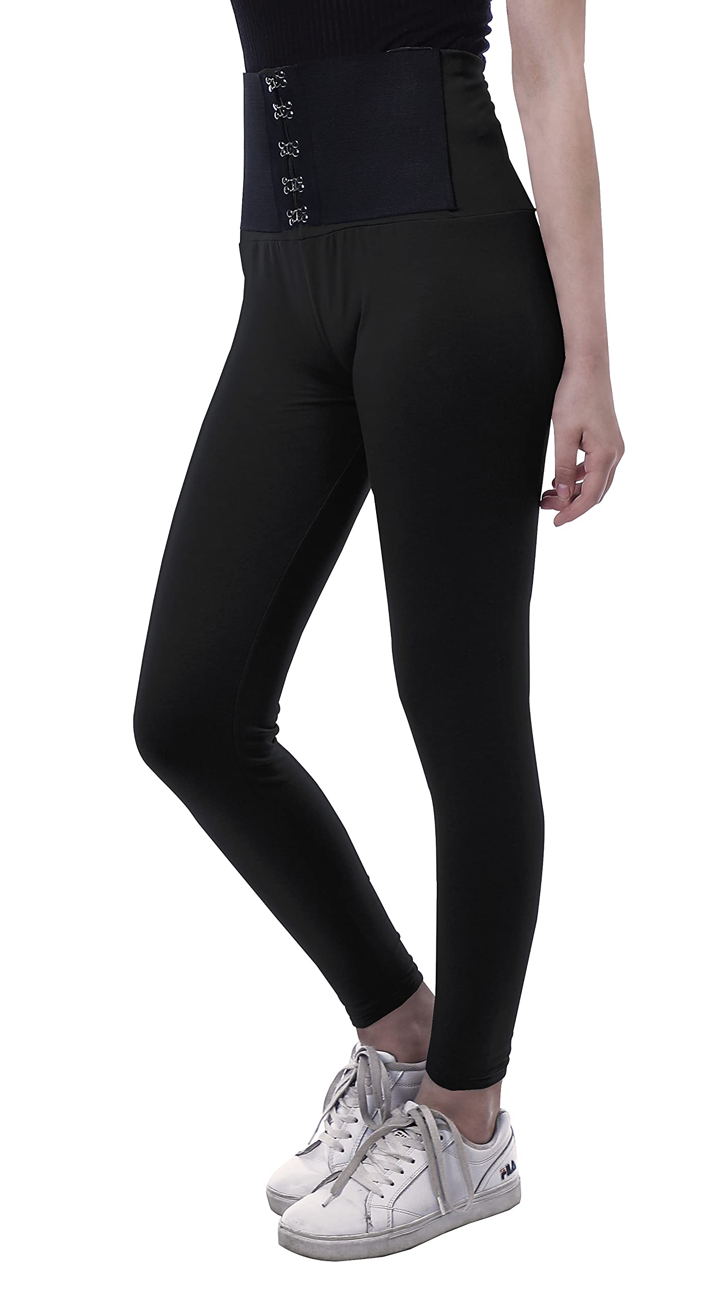 High Waisted Yoga Pants for Women - Corset Style Workout Leggings | Trendy & Comfortable for Gym, Running & Lounge Wear