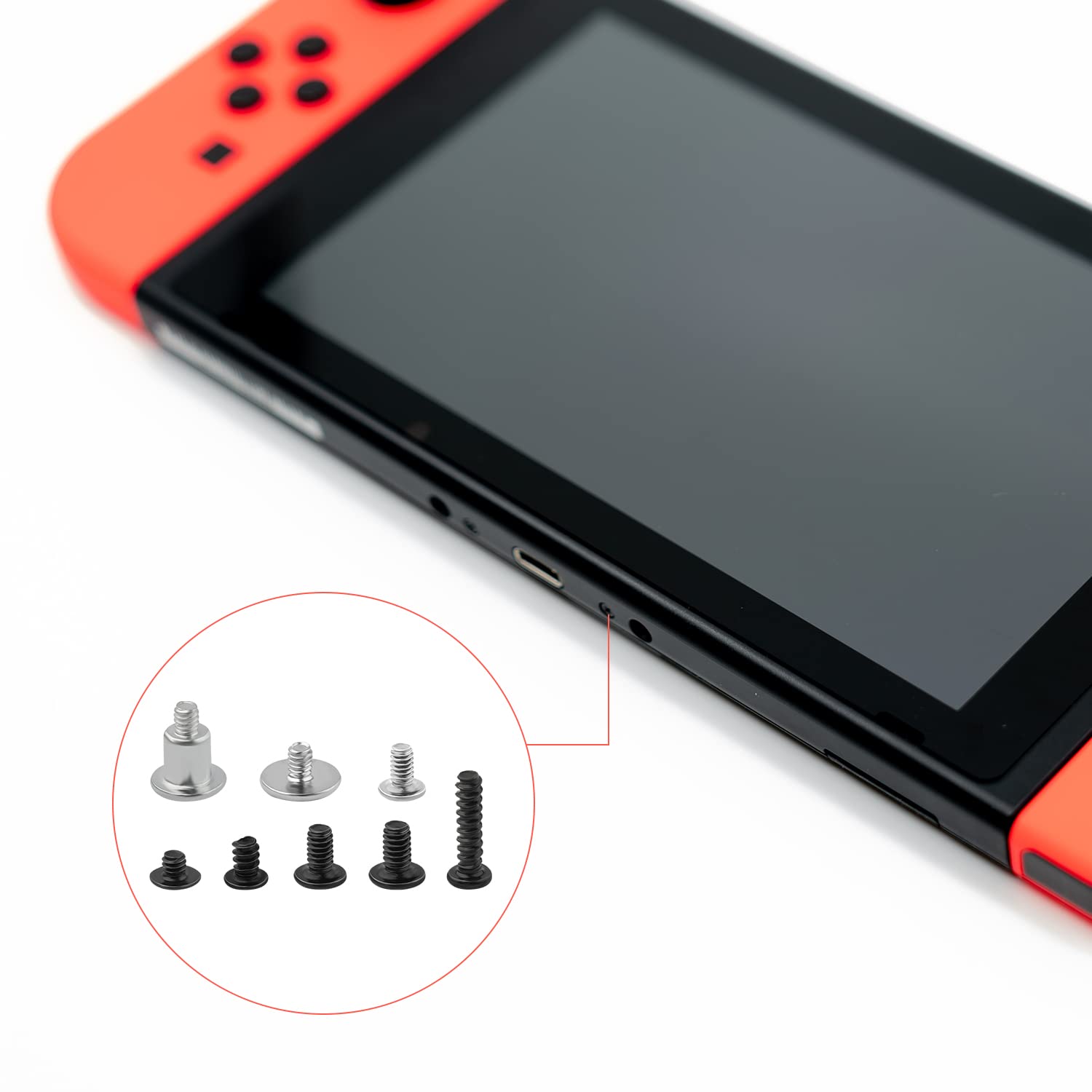 40pcs Replacement Screws for Nintendo Switch Console - Repair Parts for Joy-Con & Dock - Perfect for DIY Fixes & Maintenance