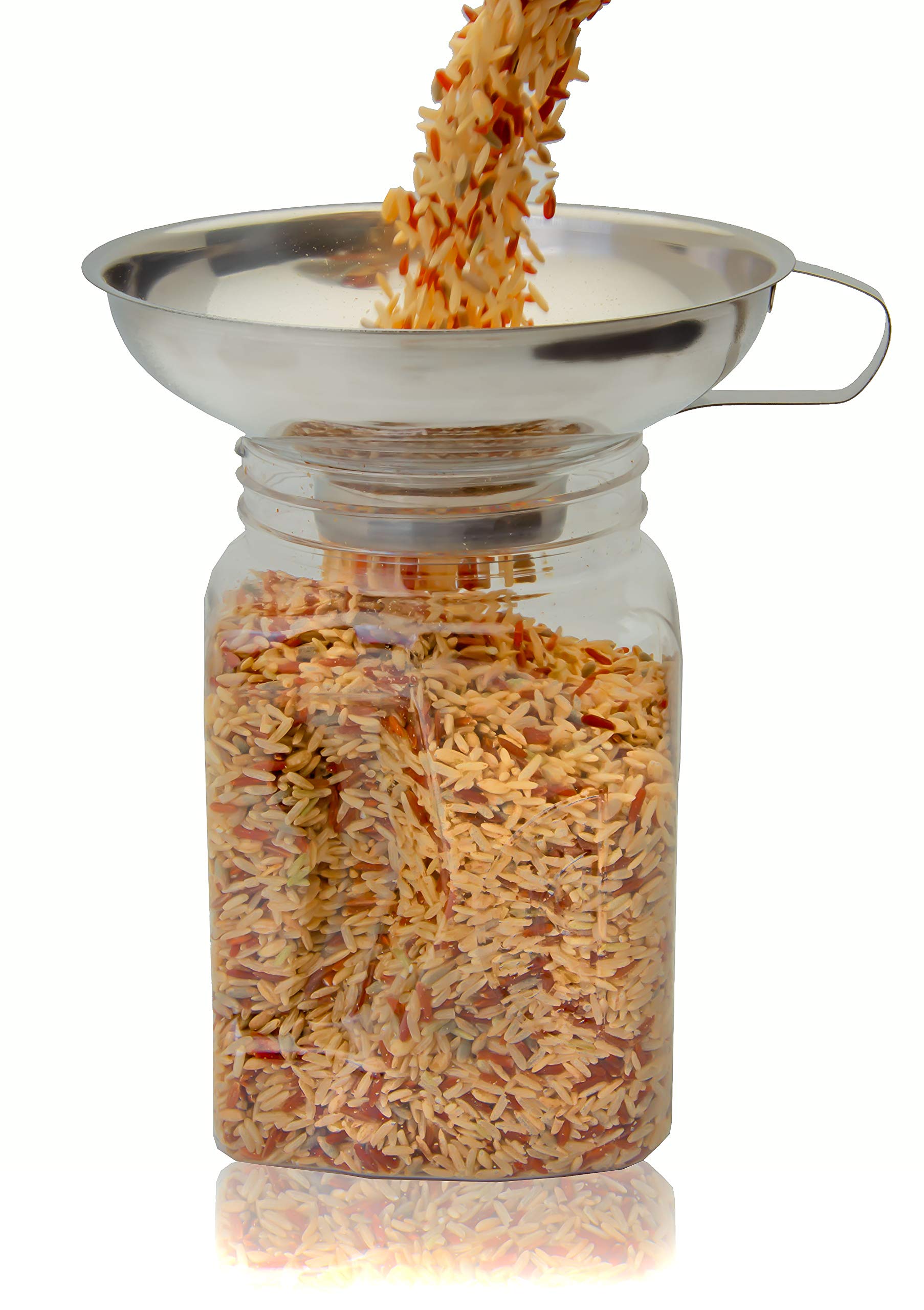 Bellemain 4-Inch Mason Jar Funnel - Stainless Steel Kitchen Funnel for Canning, Brewing, Pouring Liquids & Transferring Spices - Perfect for Home Brewing, DIY Projects & Food Preservation