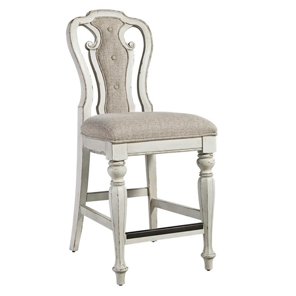 Liberty Furniture Counter Height Bar Stool - Adjustable Swivel Kitchen Island Chair with Padded Seat - Perfect for Dining, Kitchen, and Breakfast Nook