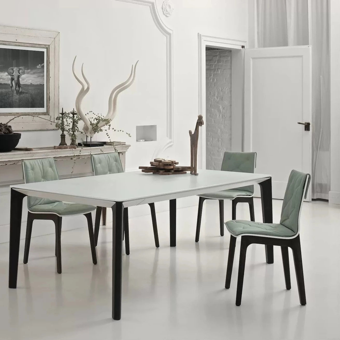 Bontempi Alfa Chair - Modern Office Chair with Ergonomic Design for Home & Workspace - Perfect for Desk Work, Gaming, and Study Sessions