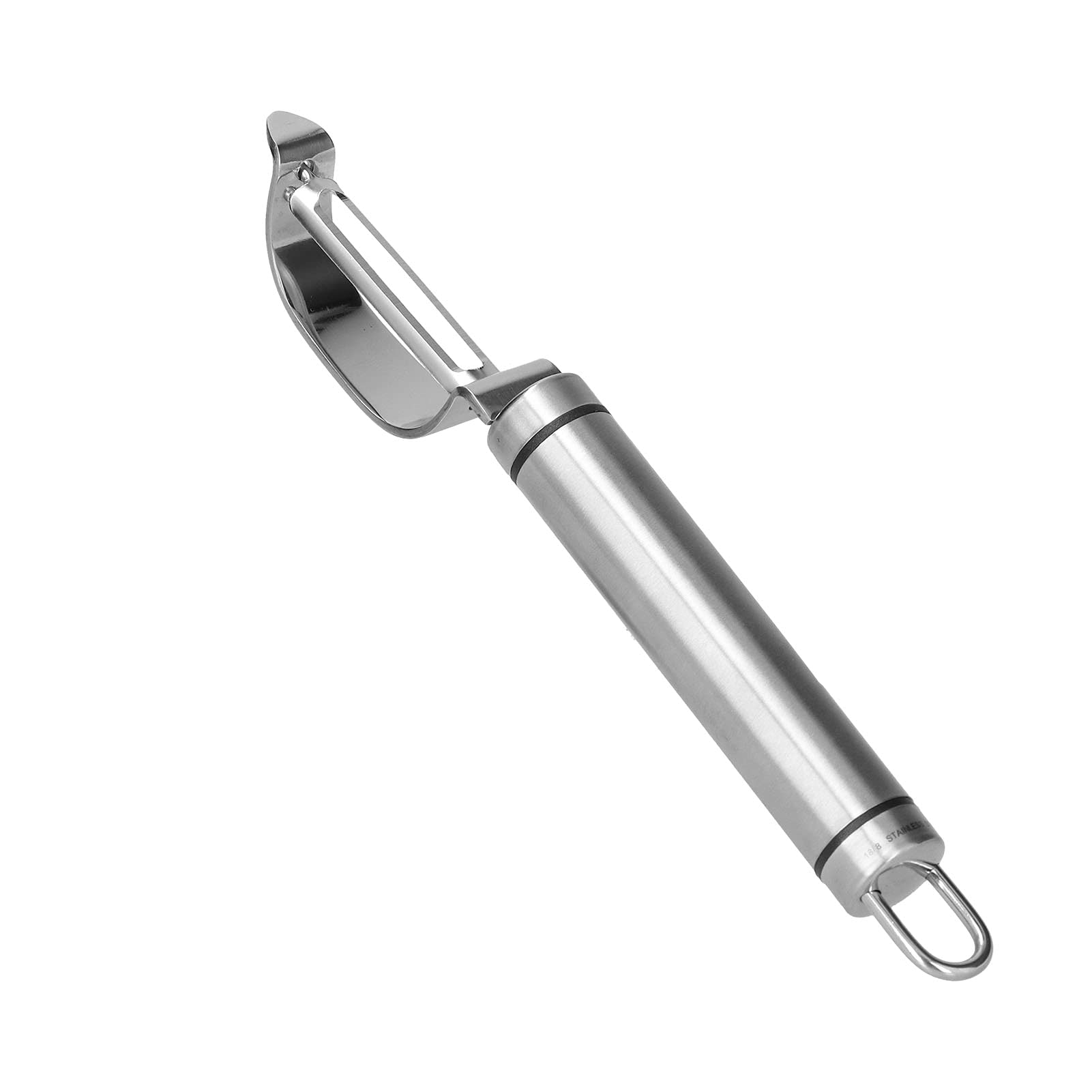 Premium Stainless Steel Kitchen Peeler - Double Sided Blade for Fruits & Vegetables - Effortlessly Peel Potatoes, Carrots, Apples - Perfect for Meal Prep, Cooking & Baking