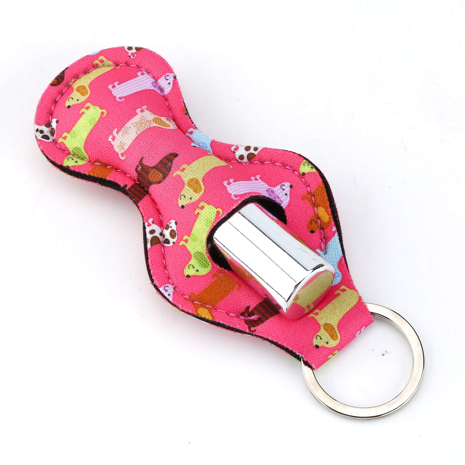 12 Pcs Chapstick Holder Keychain - Neoprene Portable Lip Balm Cover with Carabiner Clip | Perfect for Gym, Hiking, Travel & Everyday Use
