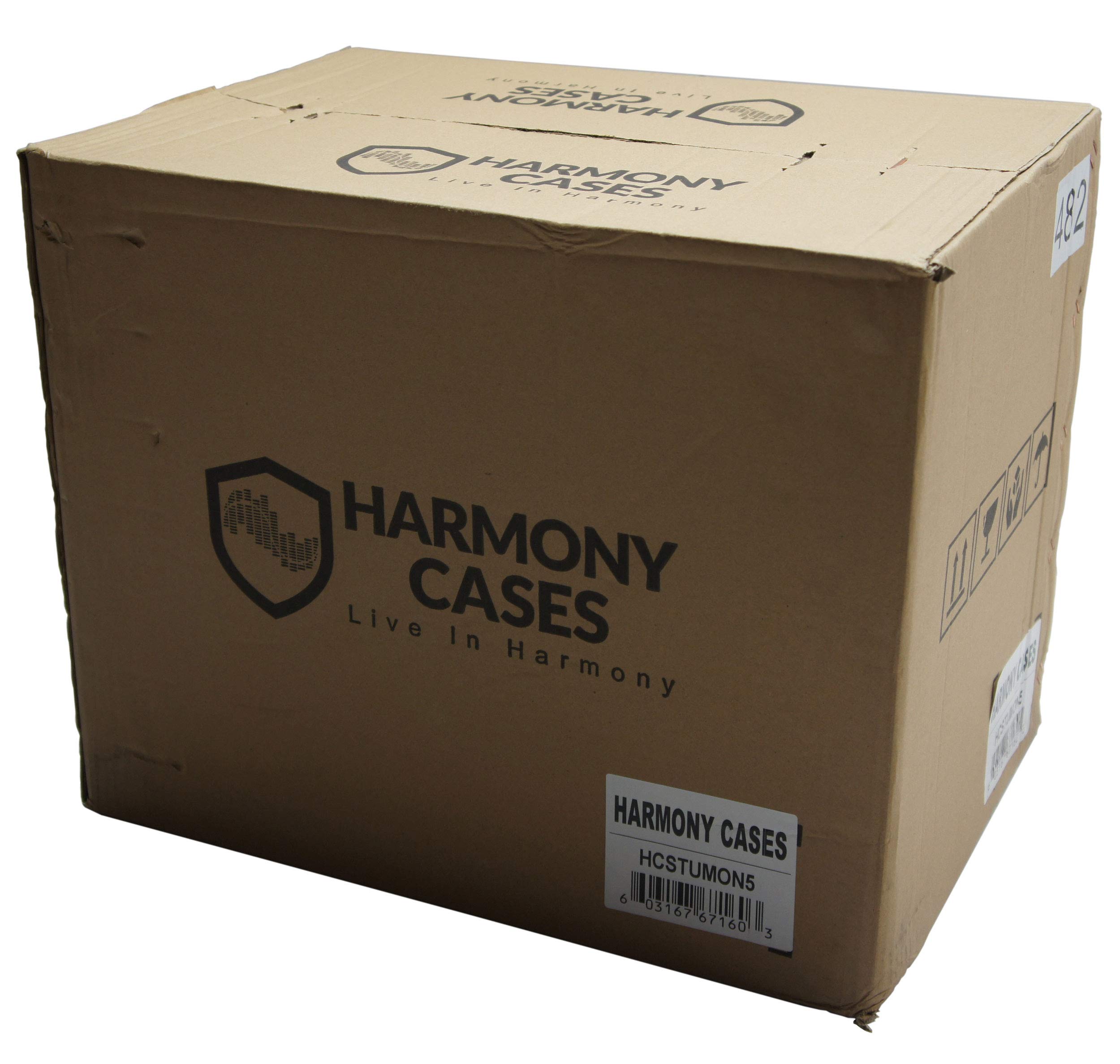 Harmony Audio HCSTUMON5 Flight Transport Road Custom Case for Mackie CR5BT Monitors - Durable Protective Cover for Studio, DJ, and Travel Use
