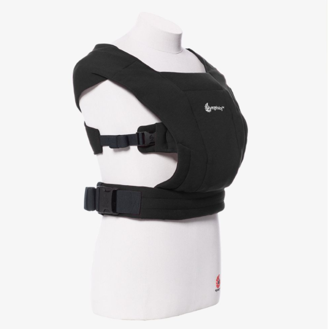 Ergo Baby Embrace Baby Carrier - Lightweight & Comfortable Infant Carrier for Hands-Free Parenting - Pure Black - Perfect for Newborns, Travel, Hiking & Everyday Use