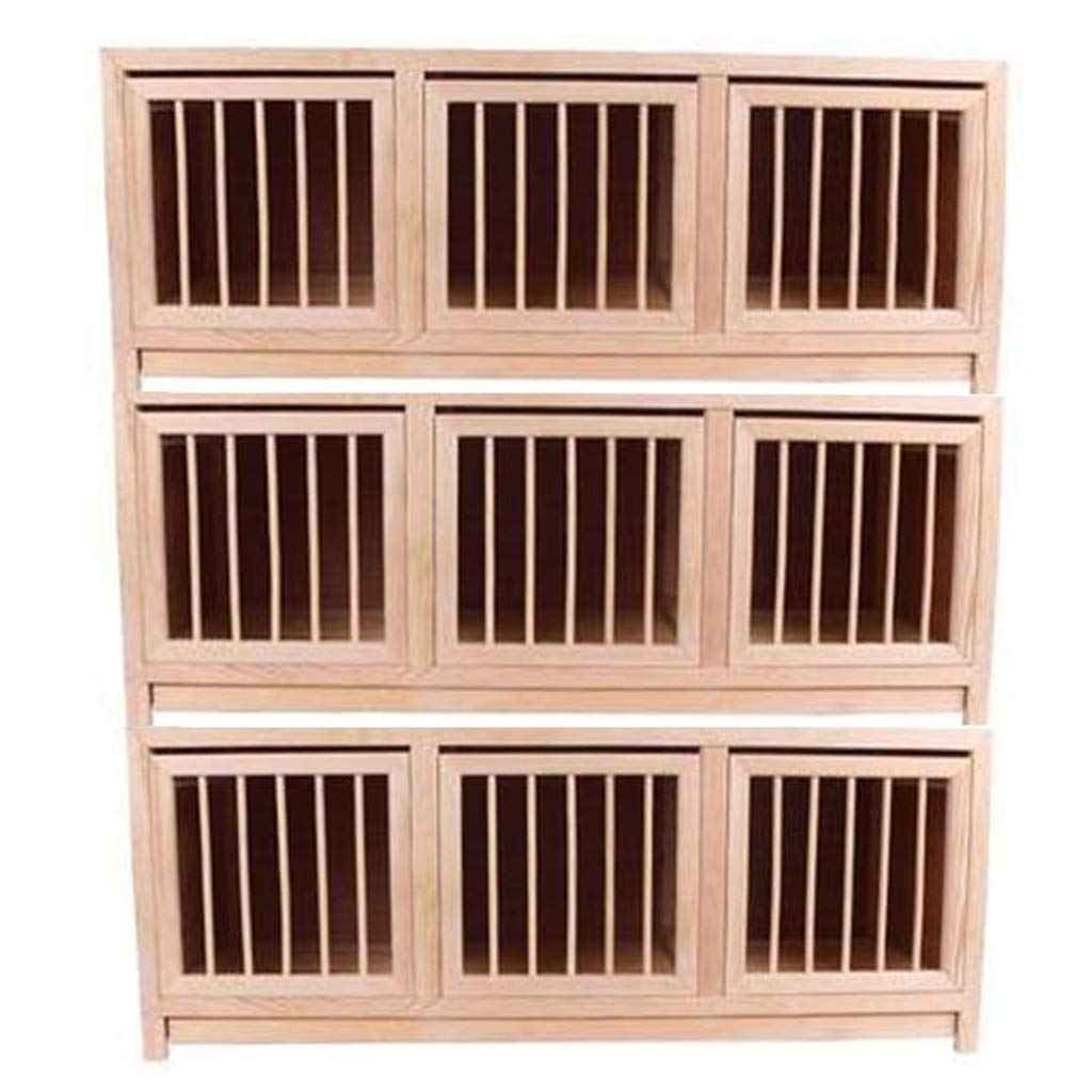 Premium Solid Wood Bird Cage & Pigeon Nest Box Set - Large 90x30x35cm Outdoor Aviary with Matching Nesting Box - Durable Brown Pigeon Supplies for Breeding, Training & Backyard Bird Keeping