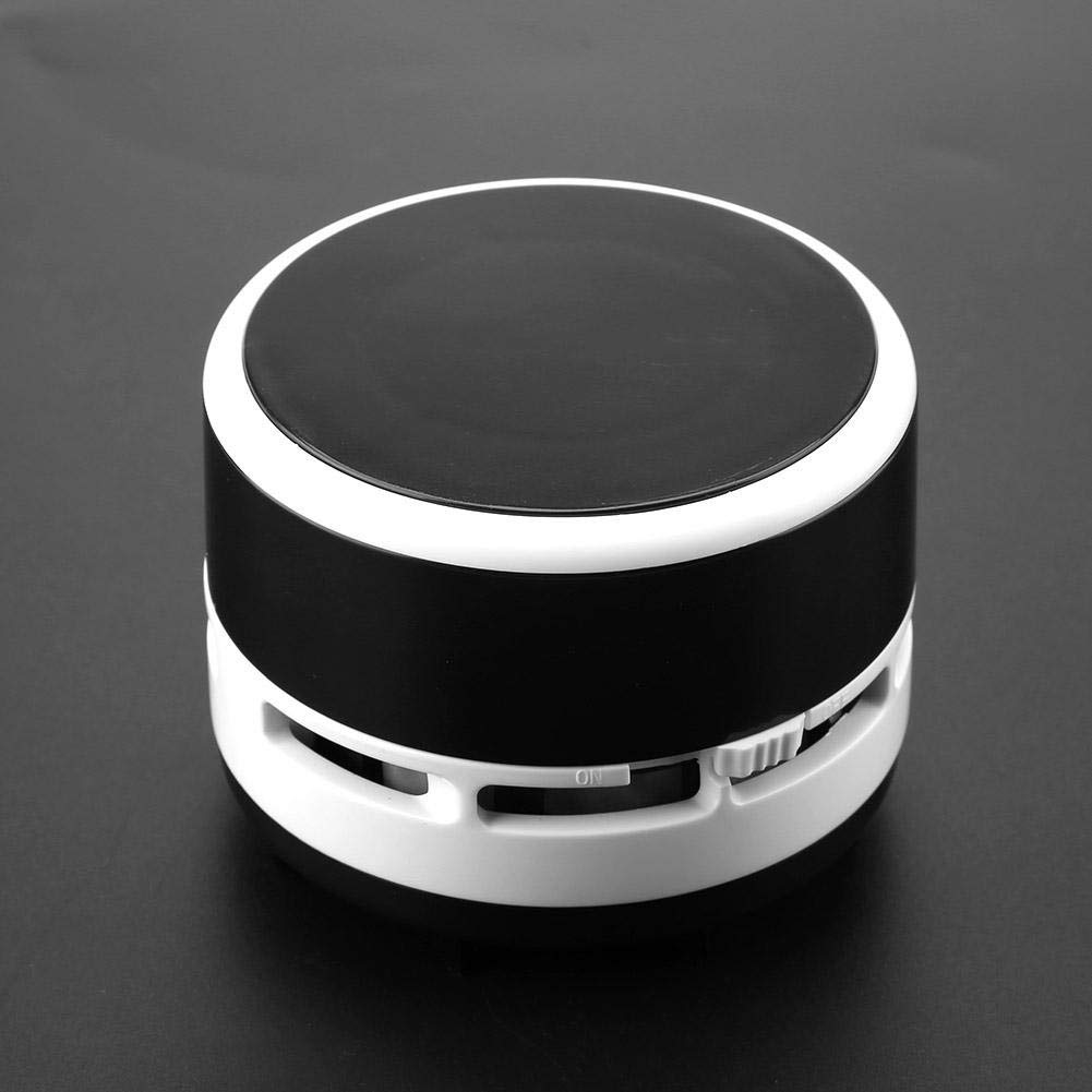 Hilitand Mini Desktop Vacuum Cleaner - 3 Colors, Cute Keyboard Dust Sweeper for Home & Office (8050-Black) | Perfect for Cleaning Keyboard, Desk, Car & Small Spaces