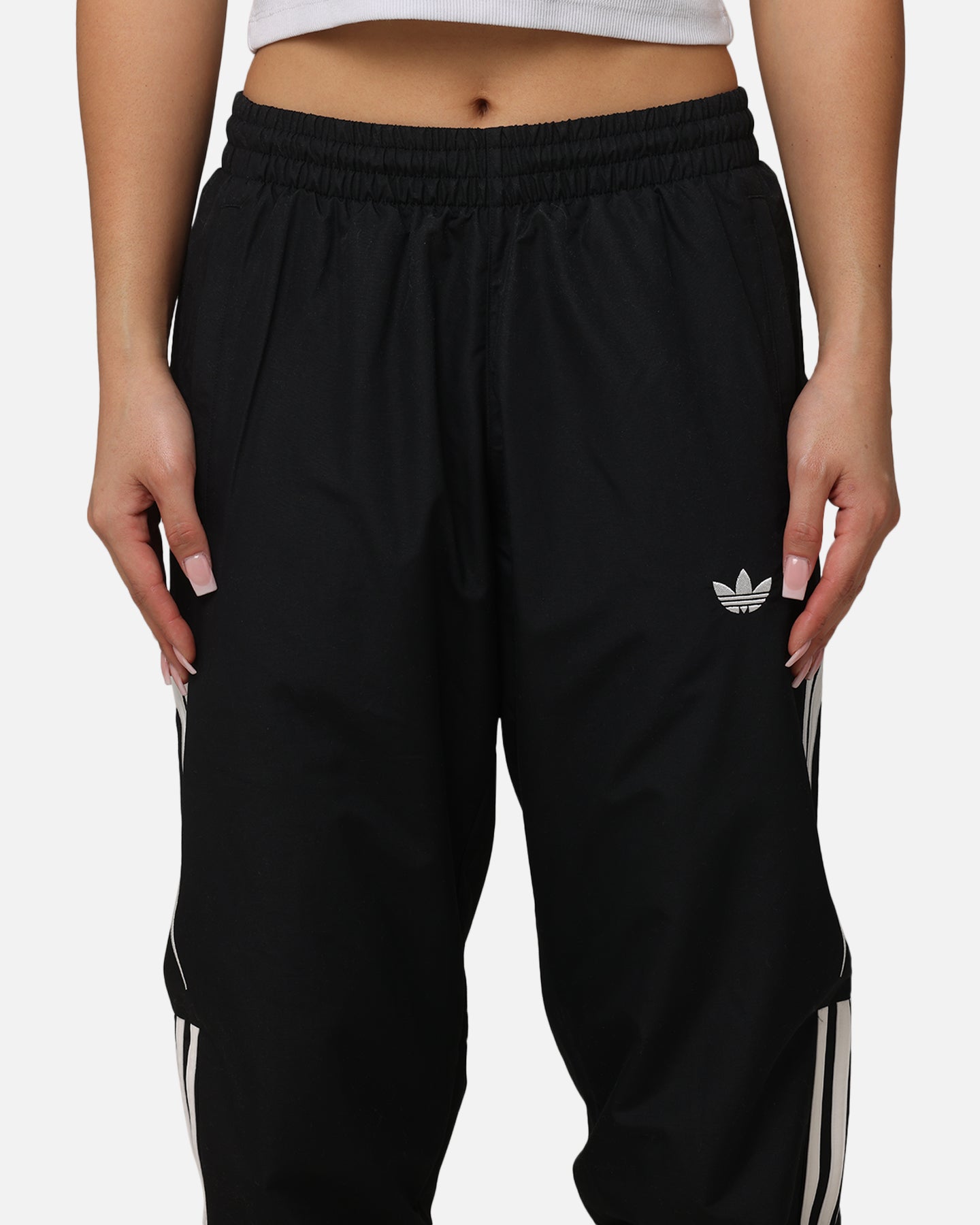Adidas Q3 Atlanta Track Pants for Men - Black Athletic Jogger Pants with Comfort Fit & Stretch Fabric - Perfect for Running, Gym Workouts & Casual Wear