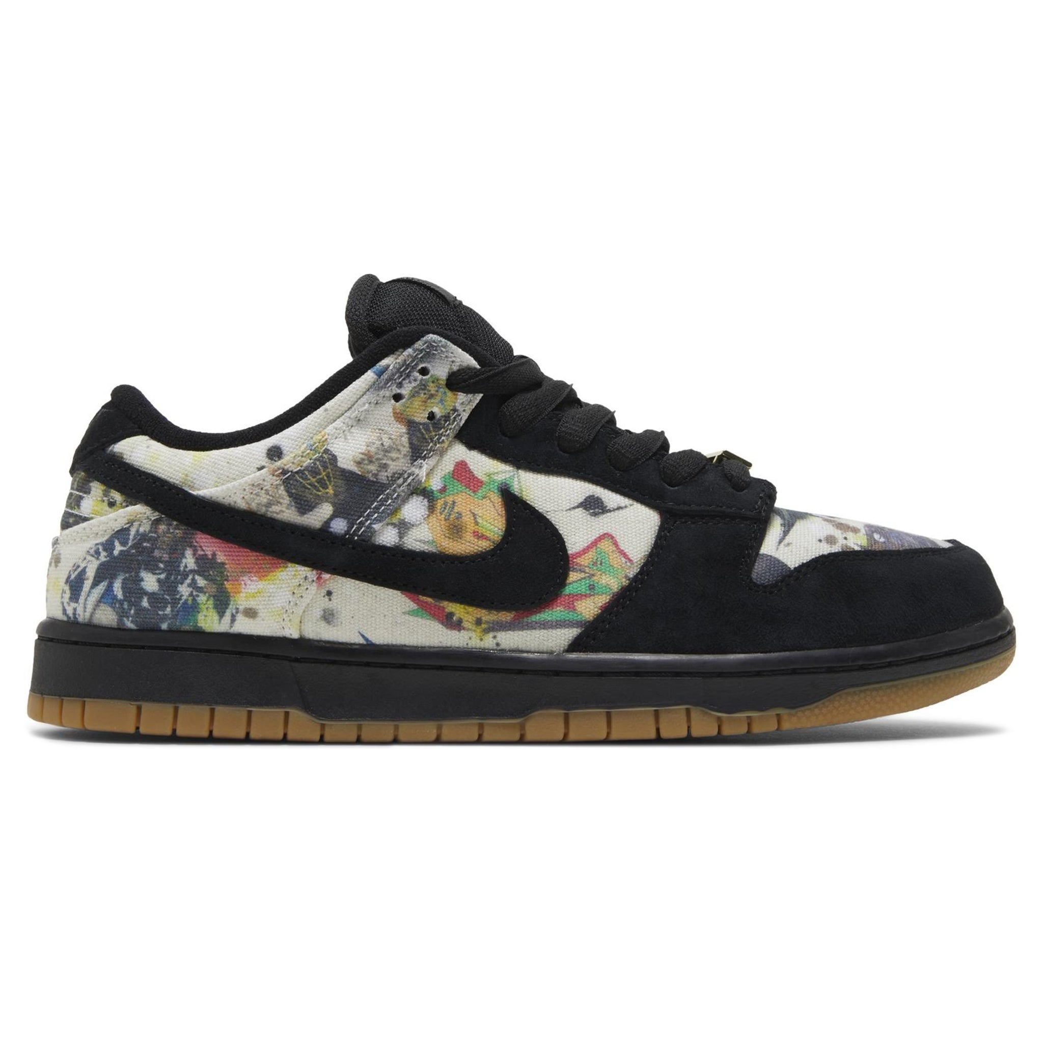 Supreme x Nike SB Dunk Low Rammellzee Sneakers - Limited Edition Skate Shoes for Men & Women - Perfect for Streetwear, Skateboarding & Sneaker Collecting