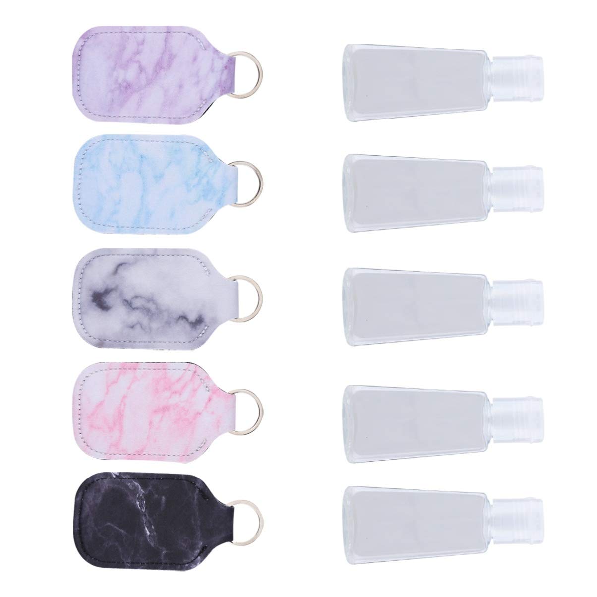 Cabilock Leak-Proof Silicone Travel Shampoo Bottles - 3 Pack Mini Refillable Containers for Toiletries, Cosmetics & Liquids | Perfect for Airplane Carry-On, Gym, Camping & Vacation