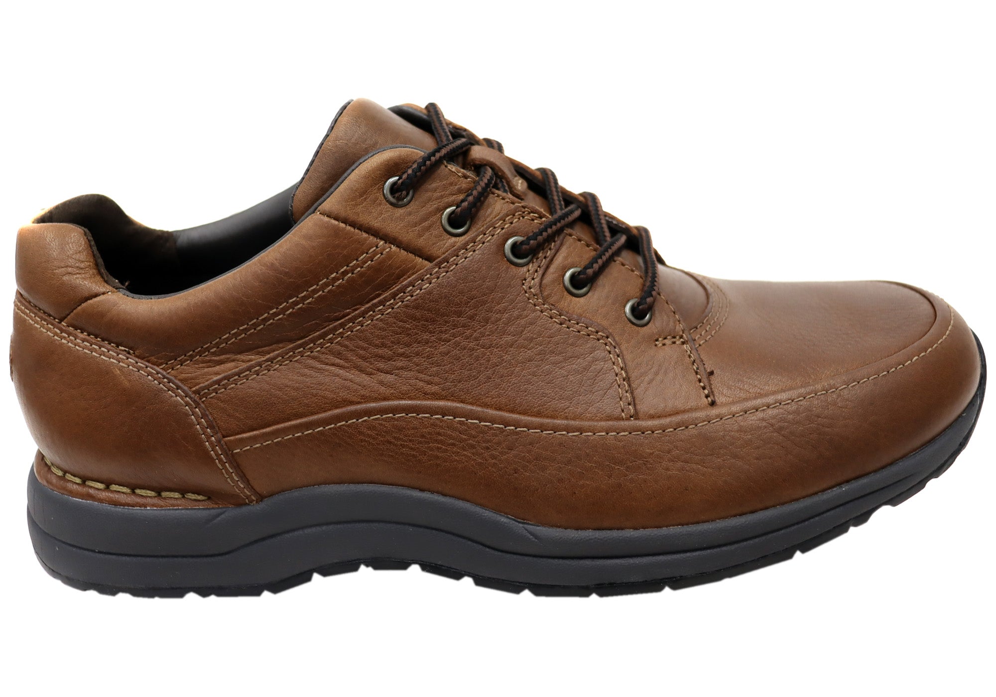 Rockport Edge Hill II Lace-Up Men's Leather Comfort Shoes - Wide Fit for All-Day Comfort - Perfect for Work, Travel & Casual Wear
