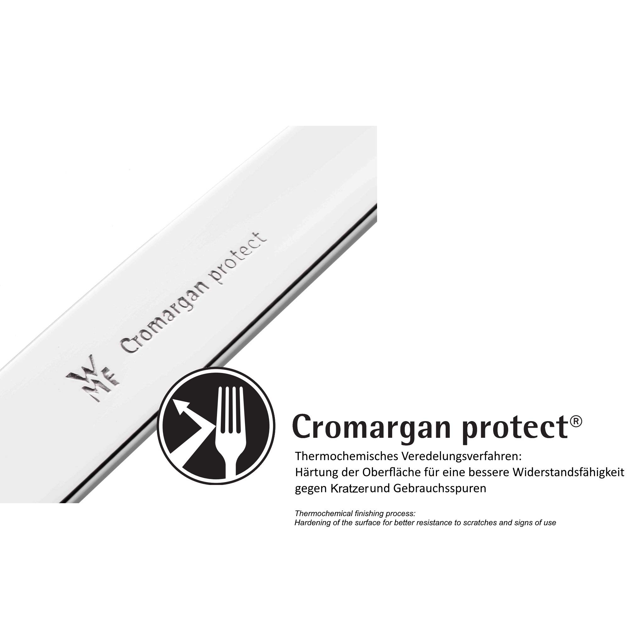 WMF Lyric Cromargan Stainless Steel Cutlery Set - 18/10 Polished Scratch-Resistant & Dishwasher Safe (7-Piece, Silver) - Perfect for Fine Dining, Dinner Parties & Everyday Use