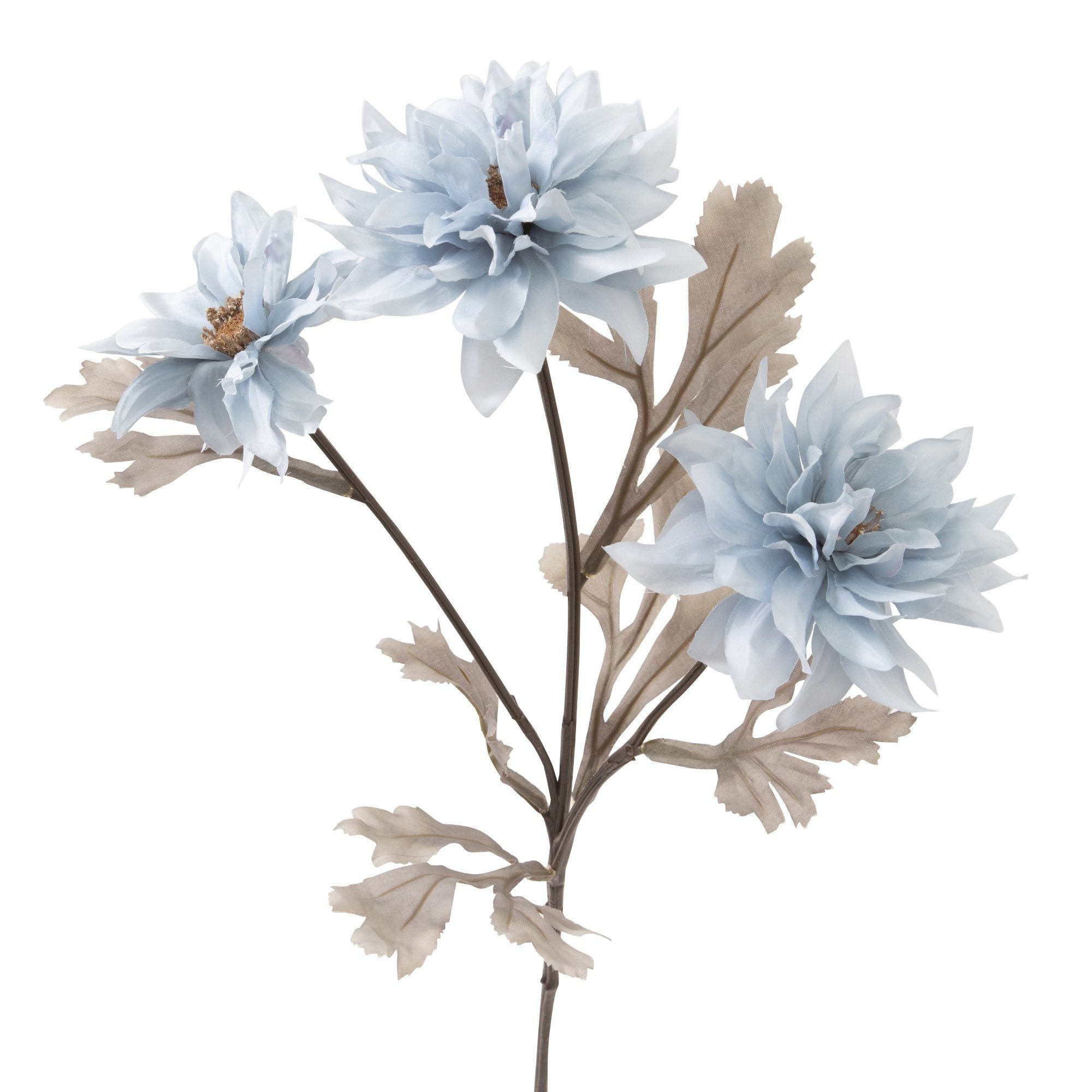 Blue Dahlia Artificial Flower - Realistic Silk Floral Arrangement for Home Decor, Wedding Centerpieces, and Party Decorations