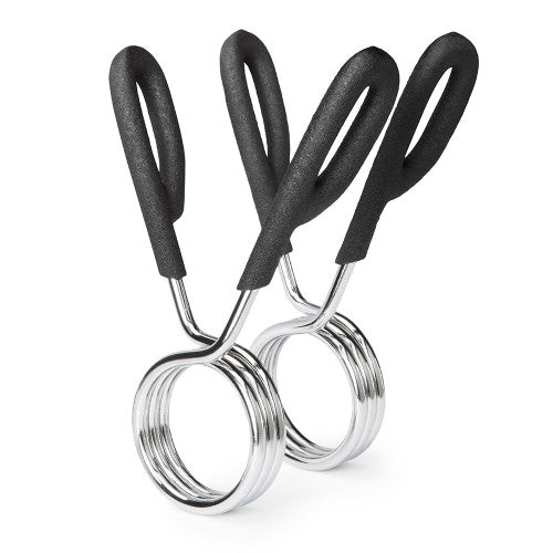 2-Pack Olympic Bar Spring Clip Collars - Marcy OBC 3 Weightlifting Collars for Secure Grip - Perfect for Gym, CrossFit & Home Workouts