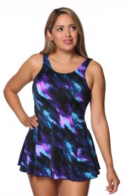 T.H.E. Mastectomy One Piece Swimsuit with Skirt - Color 757 | Post-Surgery Swimwear for Breast Cancer Survivors | Perfect for Beach, Pool & Water Activities