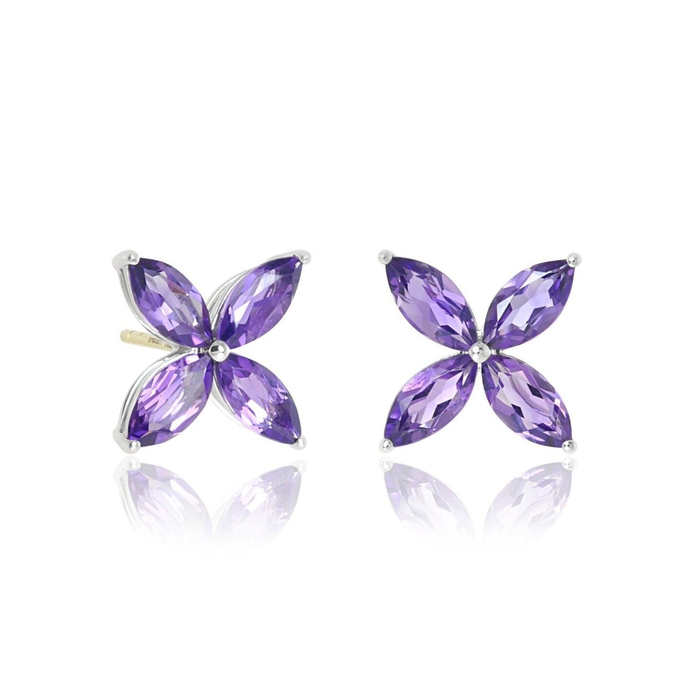 Stella Amethyst Earrings for Women – Elegant Purple Gemstone Jewelry for Parties, Weddings & Everyday Wear