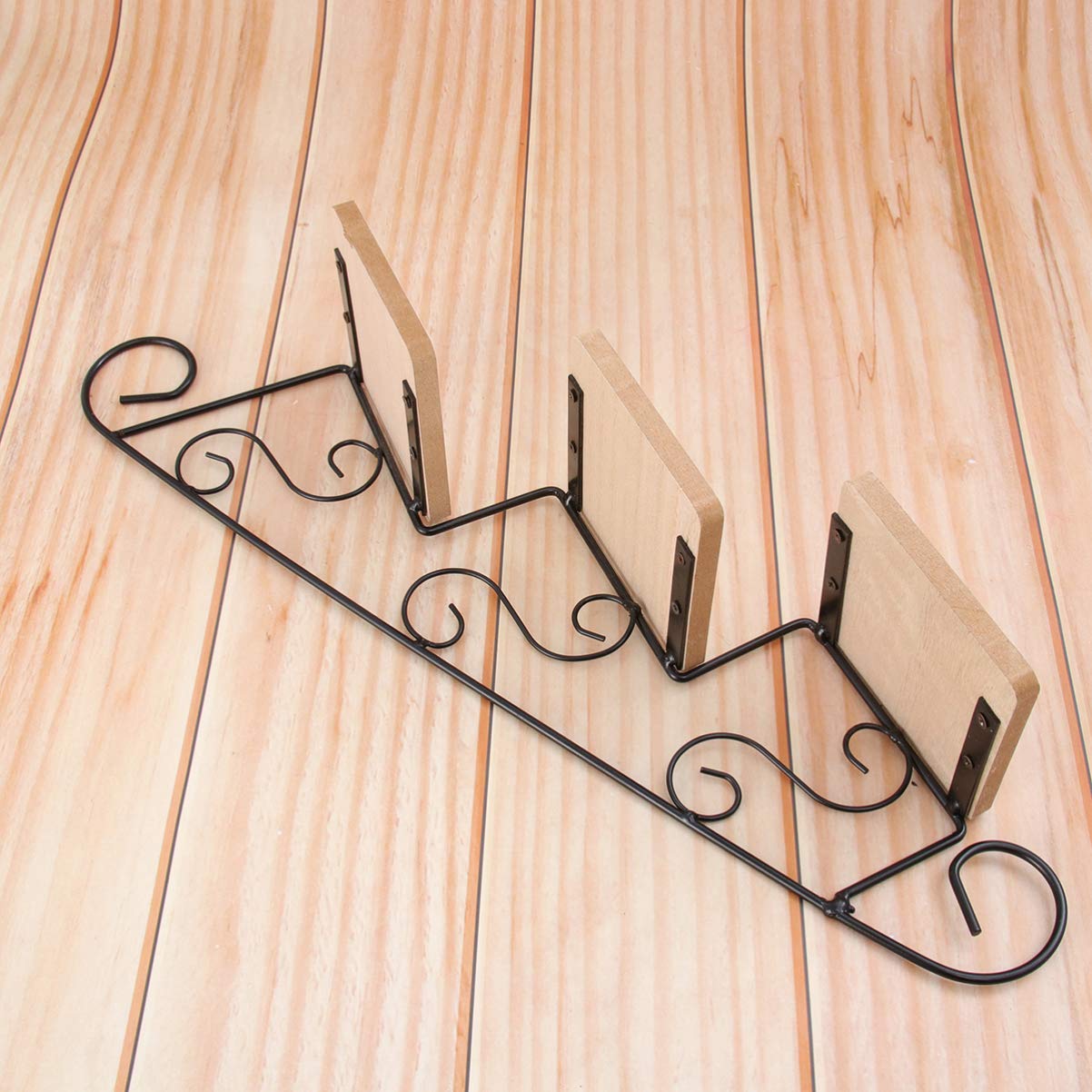 HEALLILY Floating Shelves Wall Mounted - Rustic Wood Hanging Shelves for Wall Storage & Decor - Perfect for Living Room, Bedroom, Bathroom, Kitchen Organization & Display
