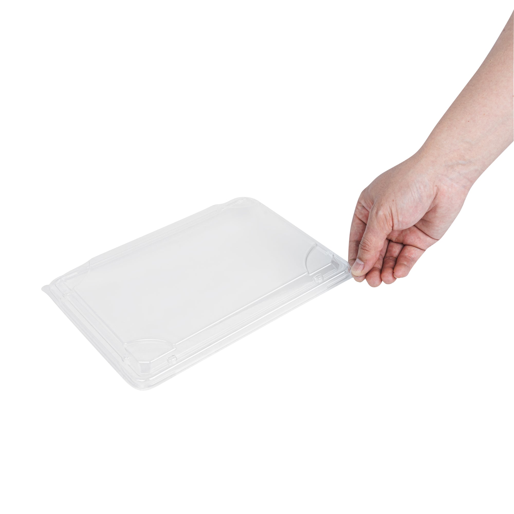 Bento Tek Rectangle Clear Plastic Lids - 50 Pack, Fits 19 oz Bento Boxes | Airtight Food Storage for Lunch, Meal Prep & Office Snacks