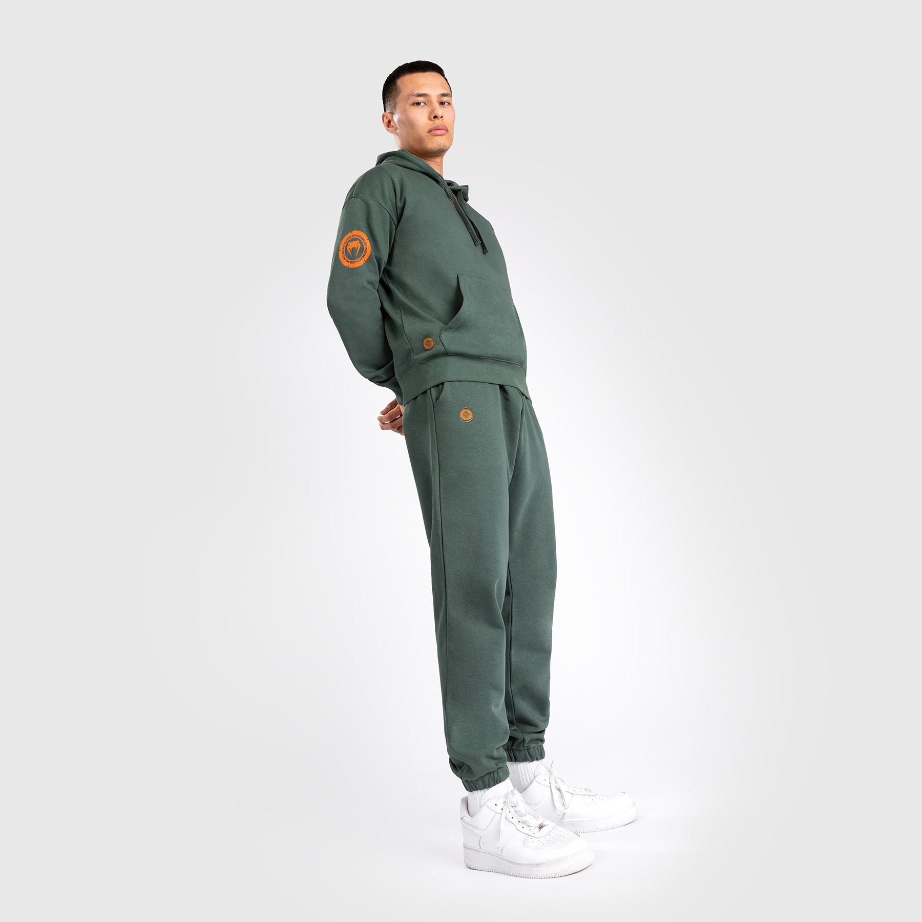 Venum Vortex XL Lite Men's Hoodie - Lightweight & Breathable Training Hooded Sweatshirt for MMA, Boxing & Gym Workouts - Khaki