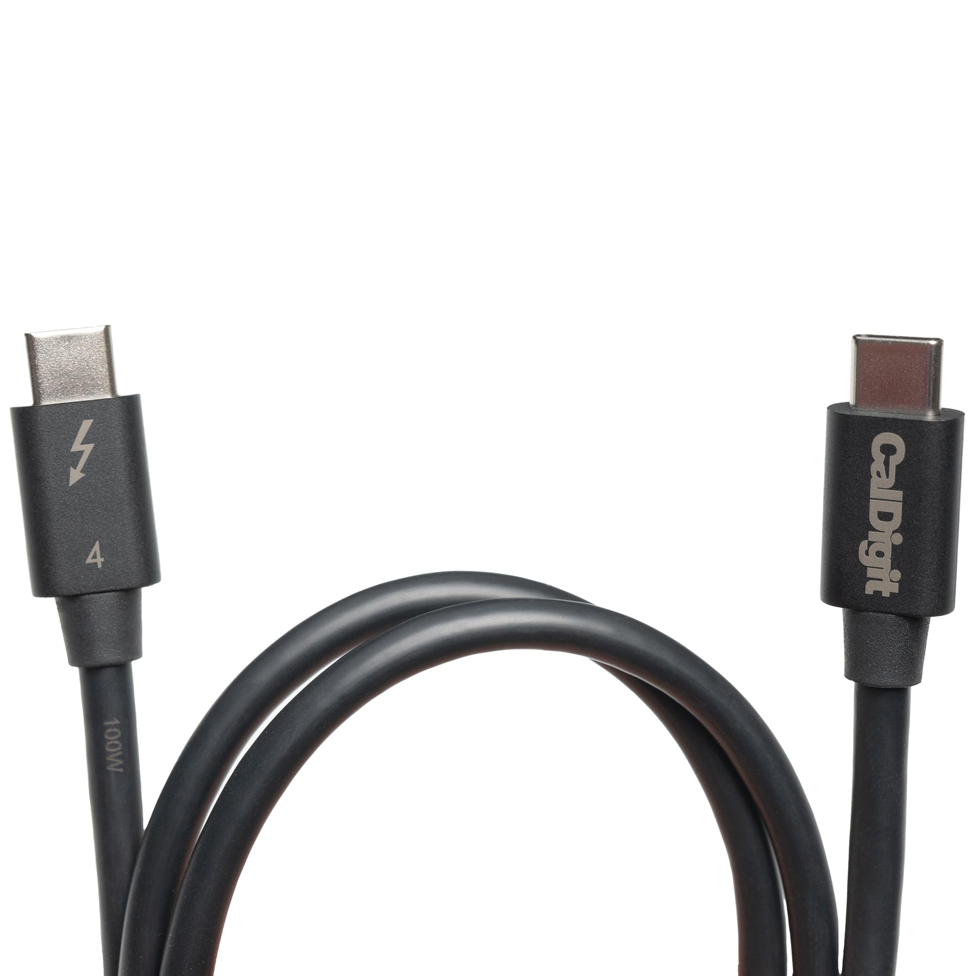 CalDigit Thunderbolt 4 Cable 2m (6.56ft) - 40Gbps High-Speed Data Transfer & 100W Power Delivery, Active Thunderbolt 4/USB4 Cable Compatible with MacBook Pro, iMac, iPhone 15, Thunderbolt 3 & USB-C Devices - Perfect for 4K Video Editing, Fast Charging & High-Performance Data Transfer