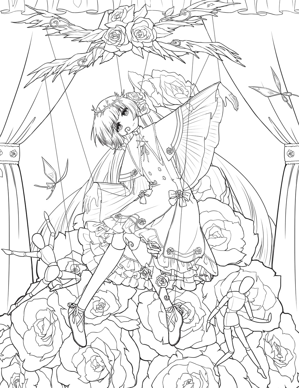 Curiously Cute Manga Coloring Book for Adults & Teens - Stress Relief & Creative Art Therapy | Perfect Gift for Anime Fans & Relaxation