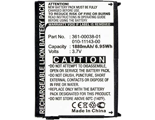 Synergy Digital GPS Battery - High Capacity 1880mAh Li-Ion 3.7V Replacement for Garmin 010-11143-00 GPS | Compatible with Garmin 010-11143-00 | Perfect for Outdoor Navigation, Hiking, and Travel Adventures