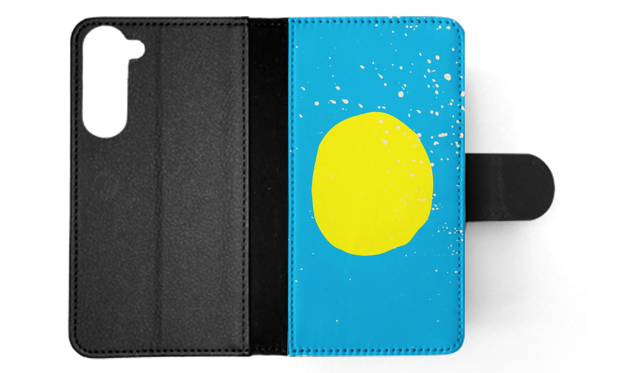 Foxercases Palau Country Flag 289 Flip Wallet Phone Case for Samsung Galaxy S23+ Plus - Stylish Protective Cover with Card Slots for Everyday Use and Travel