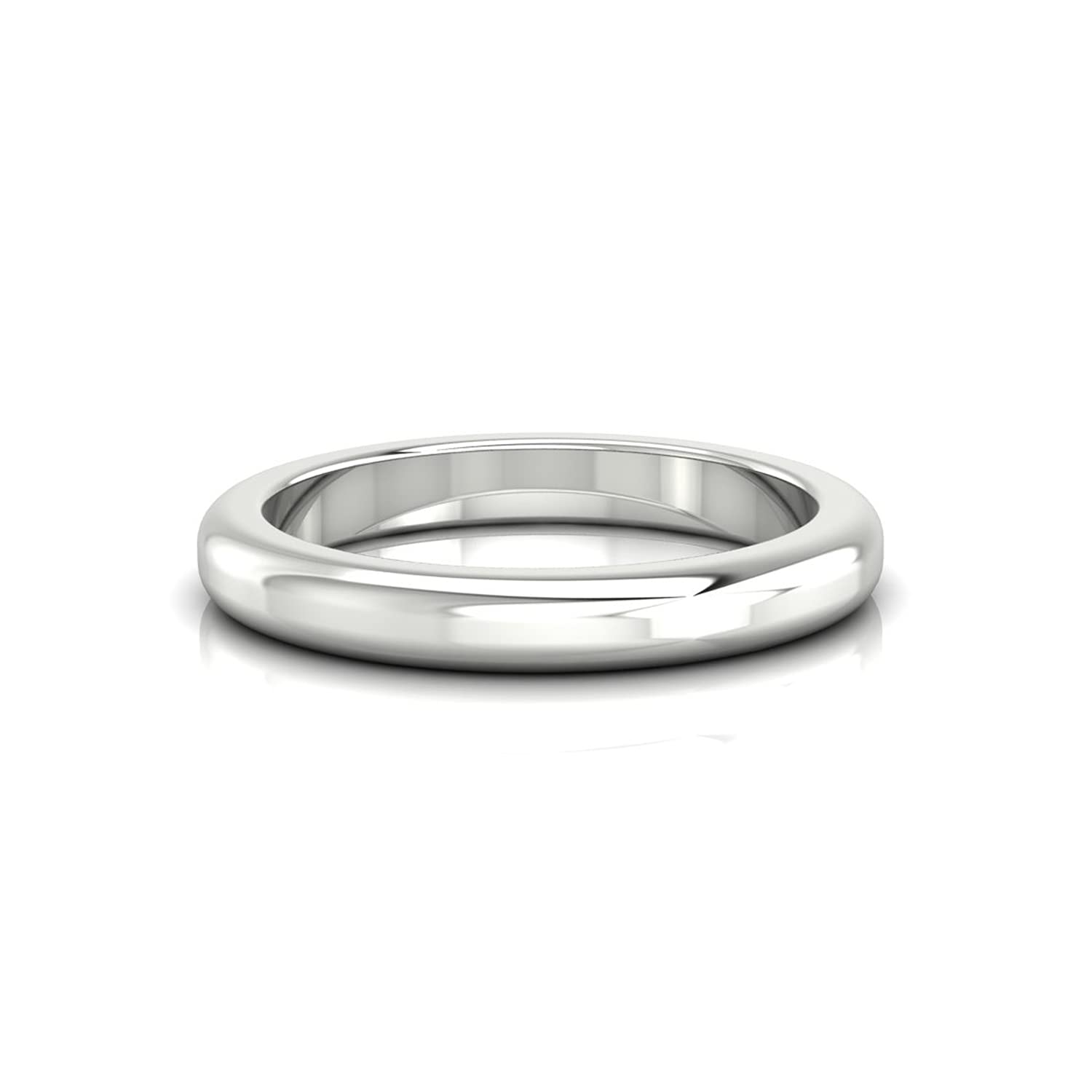 Diamondrensu 2.50mm Solid Dome Comfort Fit Wedding Band for Women - 925 Sterling Silver Anniversary Ring for Her, Matching Couple Bands for Women & Girls | Perfect for Weddings, Anniversaries, Valentine's Day & Special Occasions