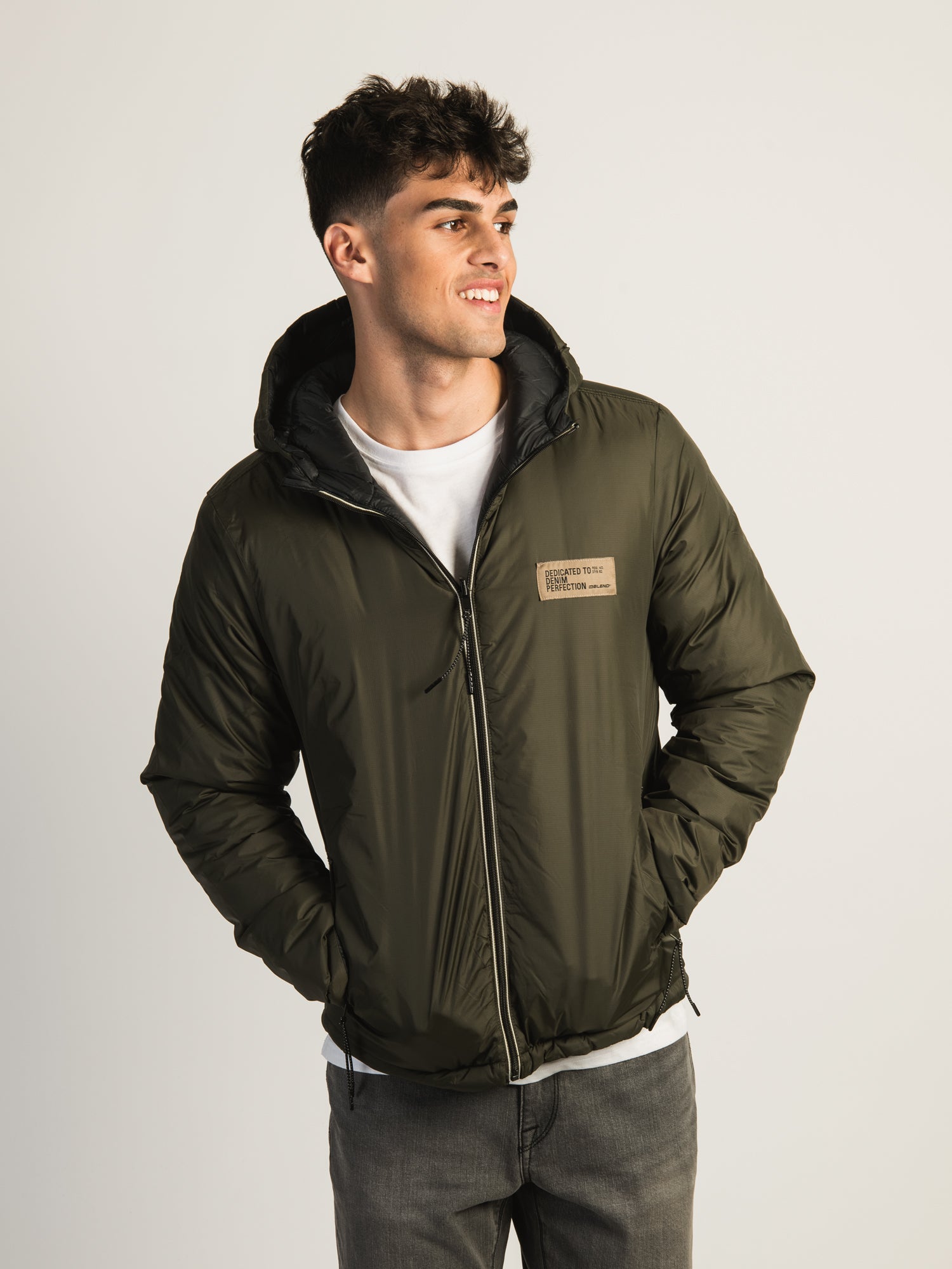 BLEND PUFFER REVERSIBLE JACKET - Lightweight Waterproof Windbreaker for Men & Women - Perfect for Outdoor Hiking, Camping & Travel