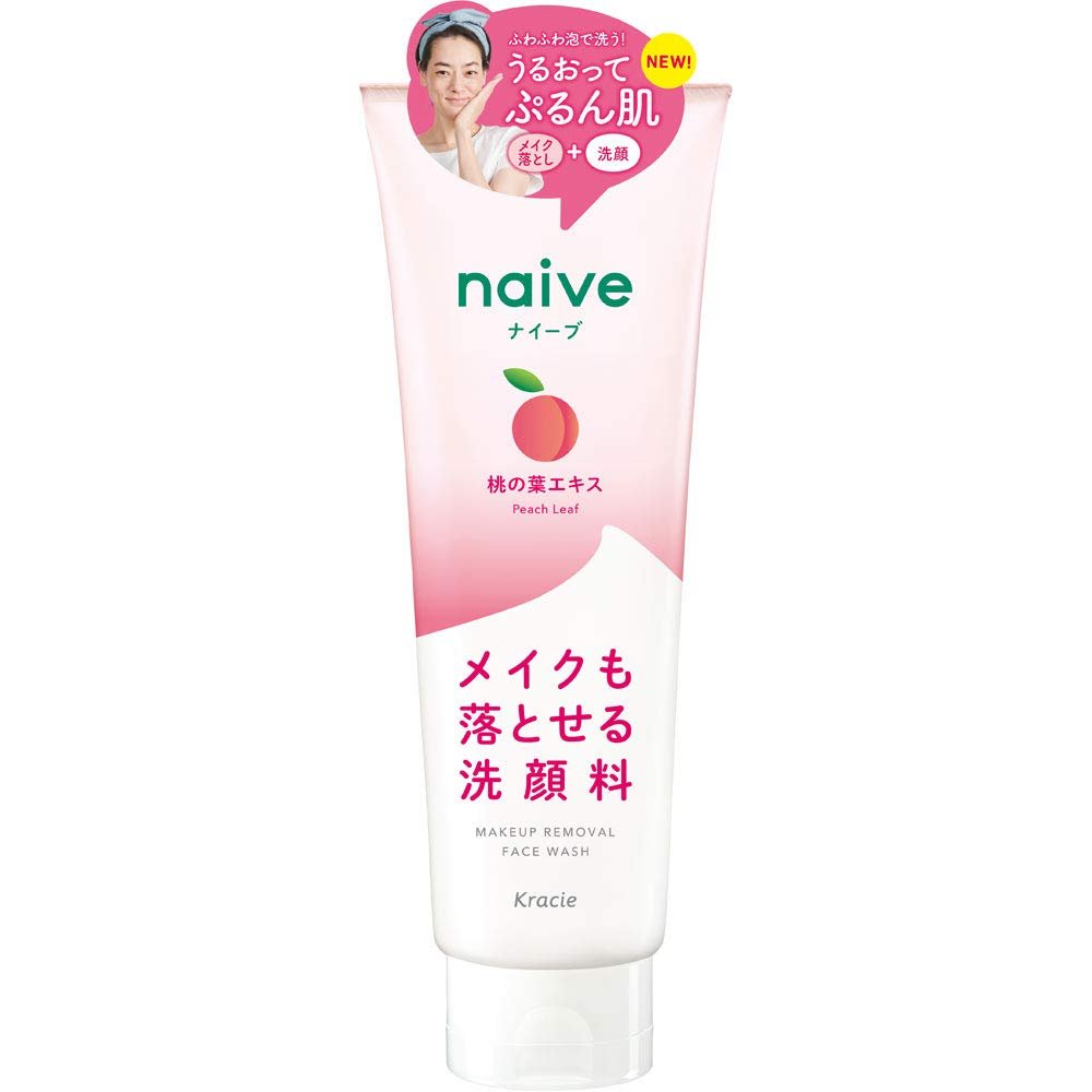 Kracie Naive Peach Face Wash & Makeup Remover 200g - Gentle Cleansing for Soft Skin | Perfect for Daily Skincare & Makeup Removal Routine