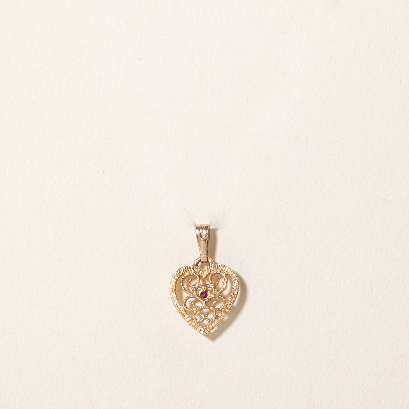 0.03ct Genuine Ruby Heart Pendant Necklace - 14K Gold Plated Sterling Silver Jewelry for Women - Perfect Gift for Valentine's Day, Anniversary & Birthday - Elegant Everyday Wear & Special Occasions