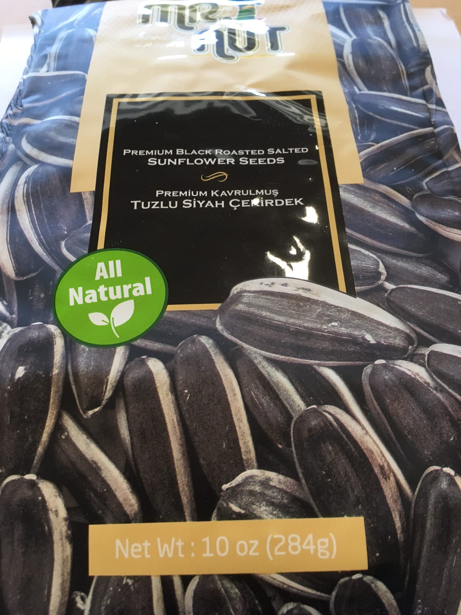 Premium Black Roasted & Salted Sunflower Seeds by Mr Nut - 10oz (284g) | Healthy Snack for Road Trips, Movie Nights & Office Breaks