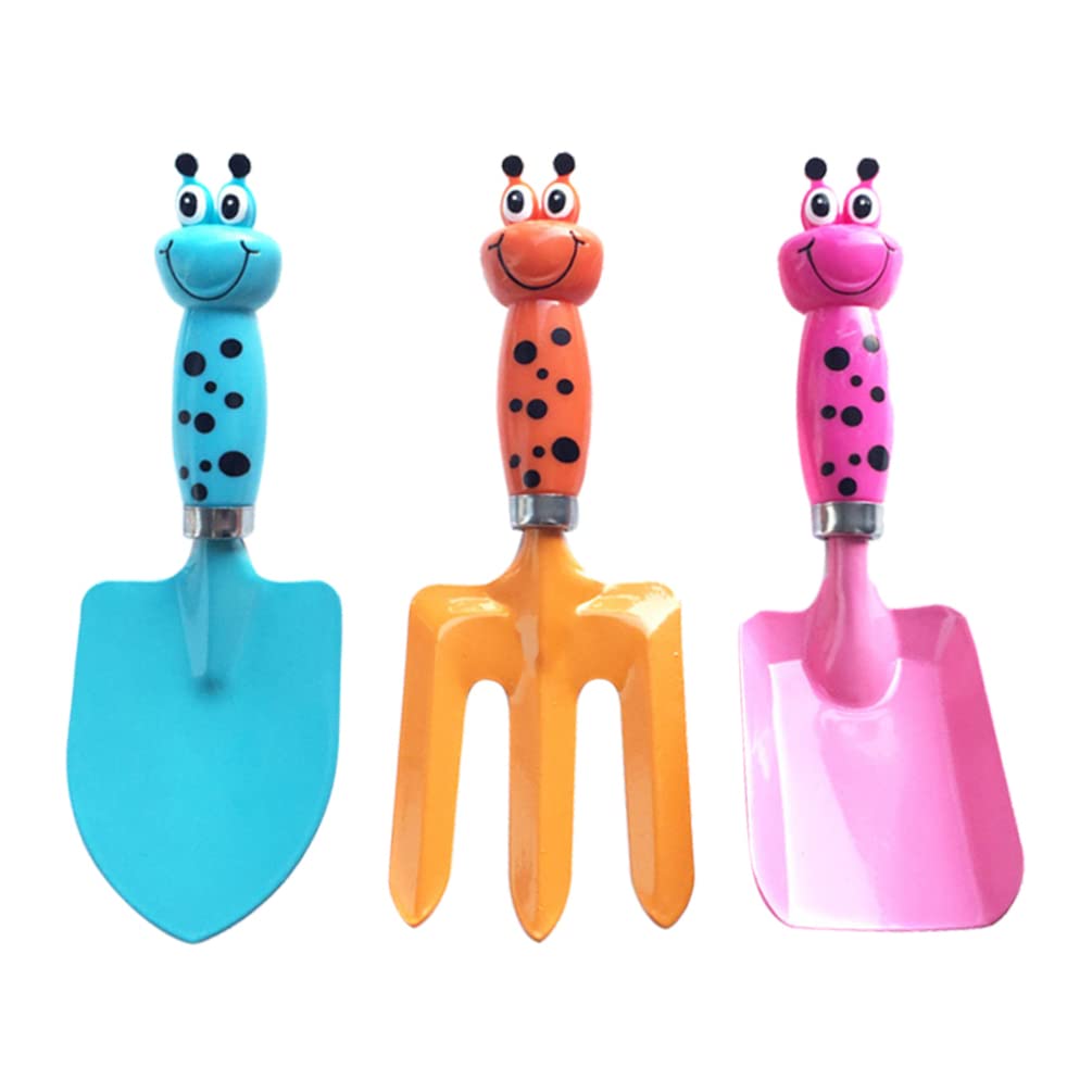 GANAZONO 10-Piece Mini Gardening Tool Set - Stainless Steel Spade, Shovel, Rake for Indoor Plants, Succulents, Cactus, Flowers & Vegetables - Perfect for Kids & Small Space Gardening