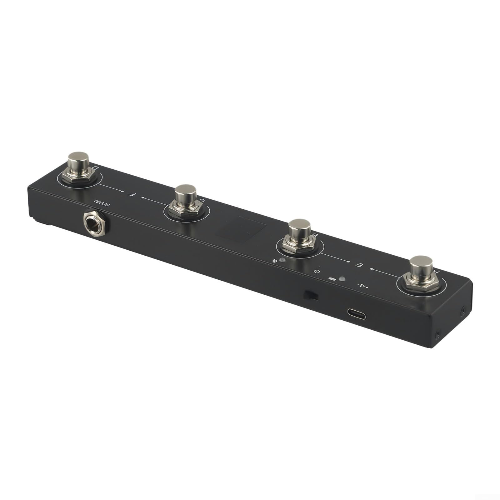 M-VAVE 4-Button MIDI Footswitch - Portable Rechargeable for Live Music