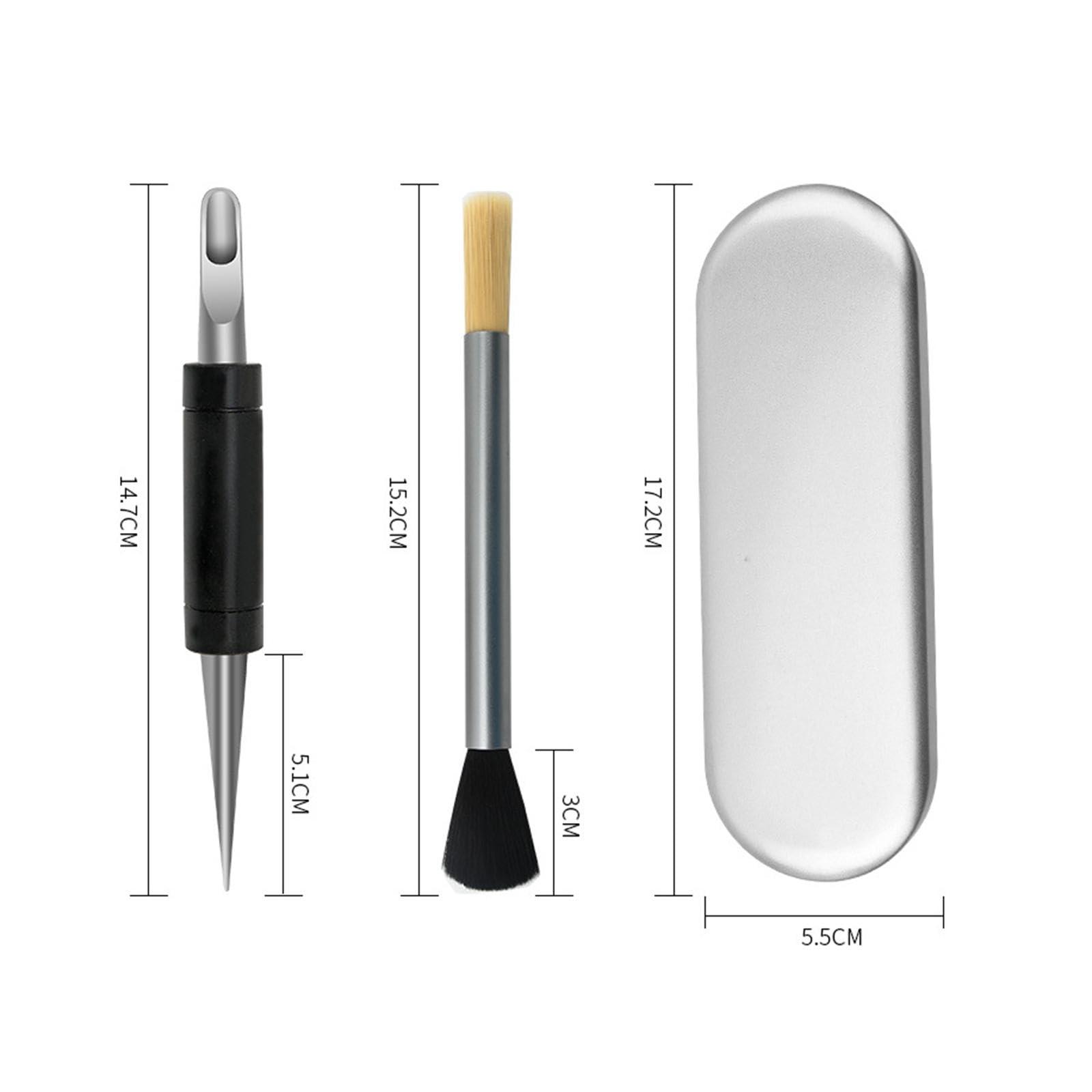 CALANDIS® Professional Coffee Sweep Tool Kit - Latte Art Pen, Iron Box & Coffee Sweep for Baristas & Home Brewing | Perfect for Espresso, Cappuccino & Latte Art Creations in Cafes & Home Kitchens