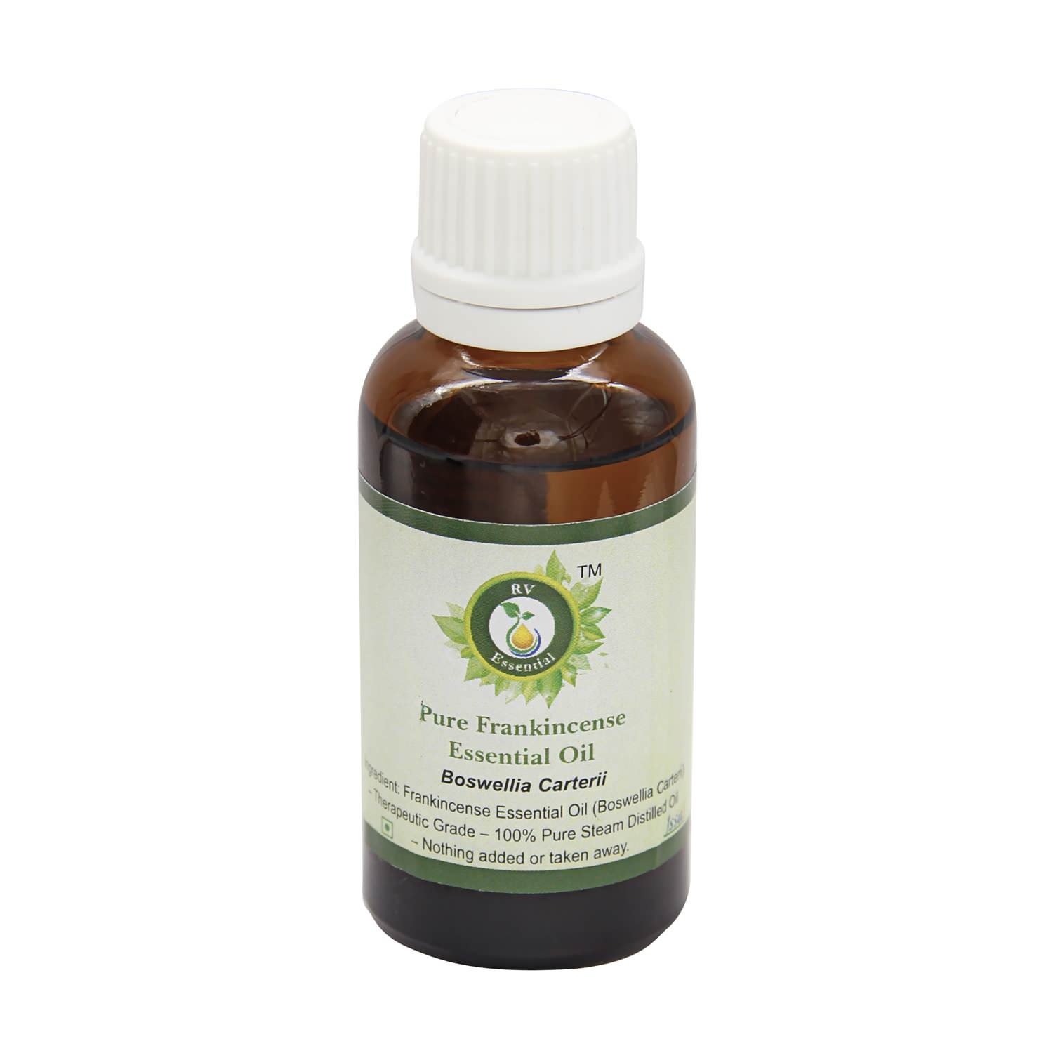 Premium Frankincense Essential Oil - 100% Pure Natural Boswellia Carterii Oil for Relaxation, Skin Therapy & Aromatherapy | Steam Distilled, Therapeutic Grade | 10ml (0.338oz) | Perfect for Massage, Meditation & Stress Relief | By R V Essential