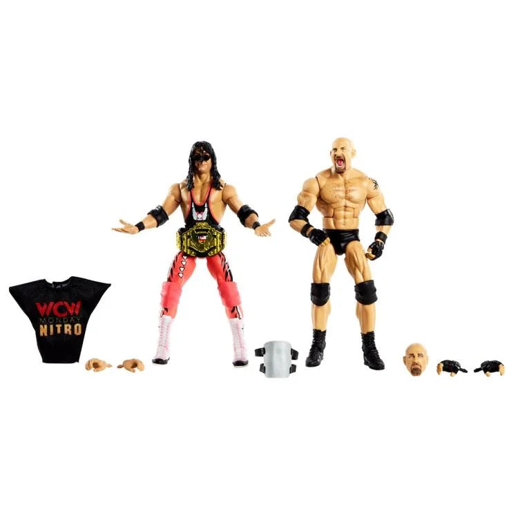 WWE Elite Collection Action Figures - Goldberg & Bret Hart 2-Pack Wrestling Toys for Collectors & Fans - Perfect for Display, Play & Gifting
