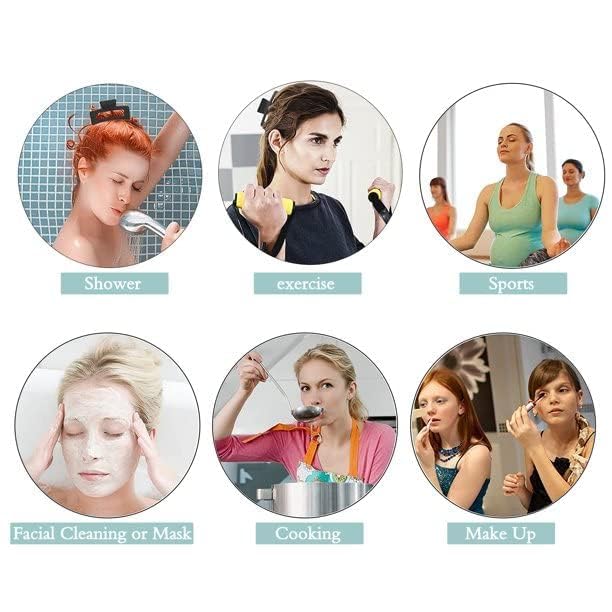 SUKAINA TRENDS 6 PCS Large Hair Clips for Women - Rectangular Claw Clips, Jaw Clips, Hair Clamps & Hairpins - Perfect for Updos, Ponytails & Everyday Hairstyles