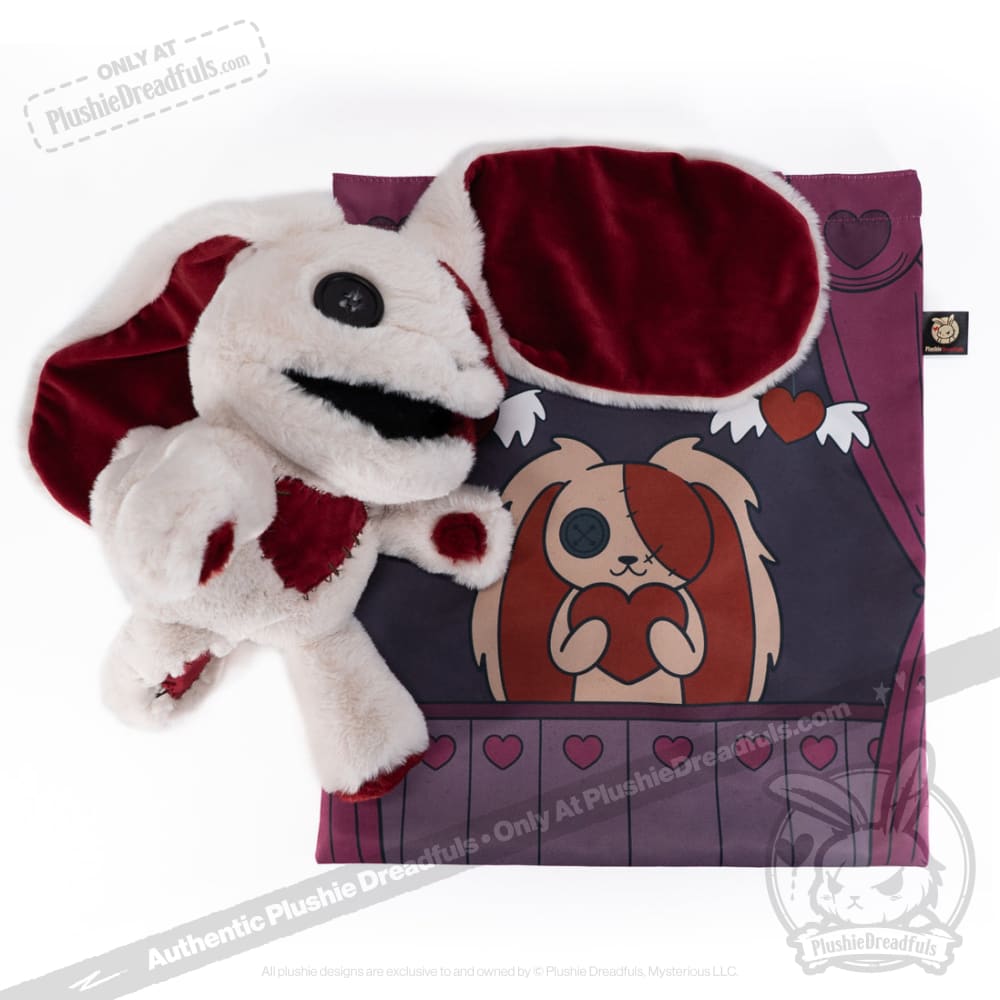 Plushie Dreadfuls Love Rabbit Plush Puppet - Soft Stuffed Animal Toy for Kids & Adults, Perfect for Cuddling, Gifts, and Home Decor