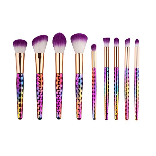 9PCS Professional Makeup Brush Set - Concealer, Eyeliner & Eyebrow Foundation Brushes for Flawless Beauty Application | Perfect for Daily Makeup, Contouring & Professional Salon Use