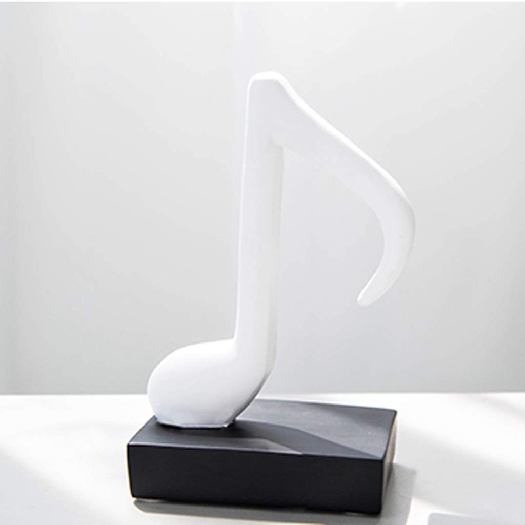 ZLBYB Golden Musical Note Figurine - Handcrafted Home Decor Statue for Living Room, Wine Cabinet & Desk - Elegant Decorative Art Piece for Music Lovers & Interior Design | Perfect Gift for Housewarming & Birthday