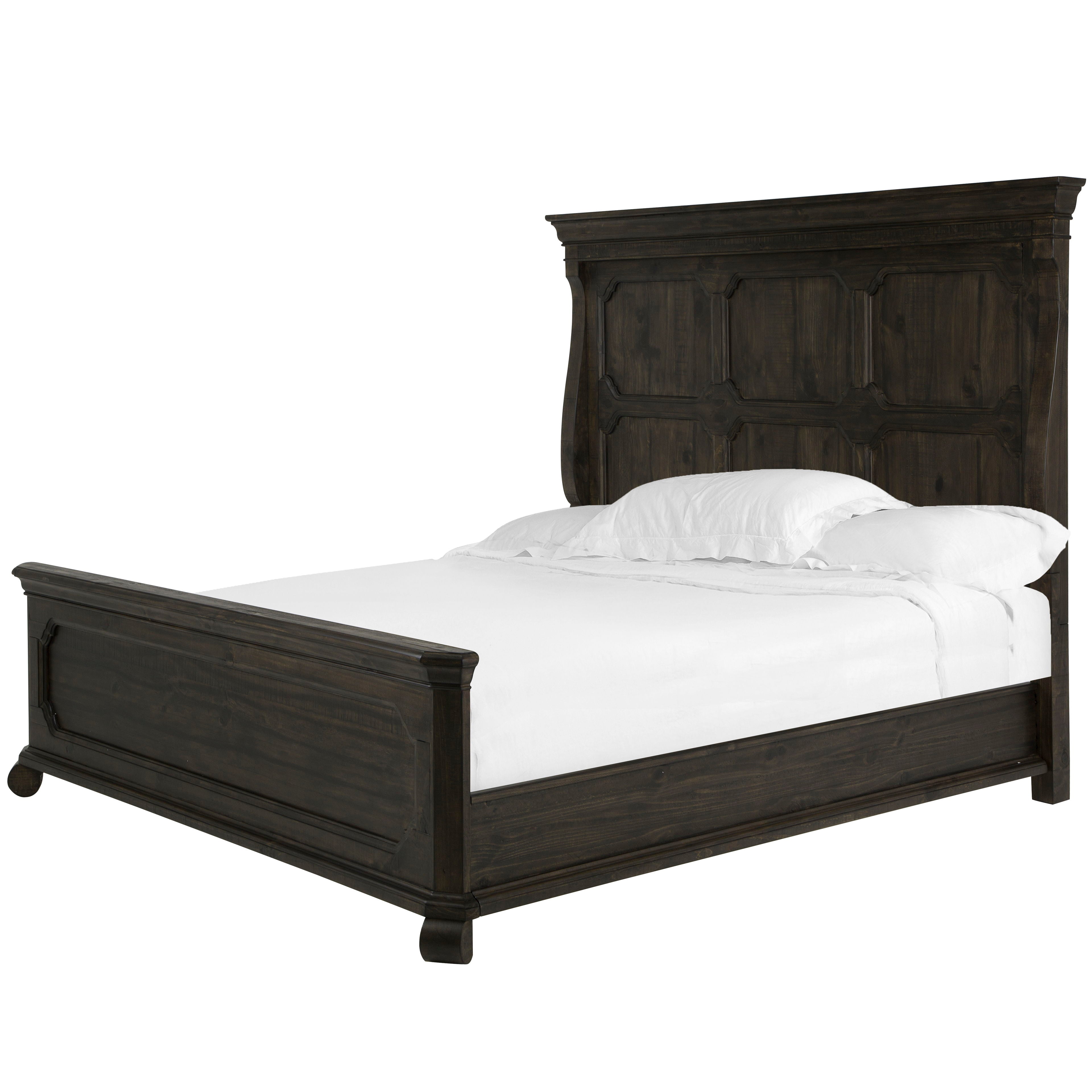 Bellamy Complete California King Panel Bed Frame - Modern Wooden Platform Bed with Headboard for Master Bedroom, Guest Room, or Dorm