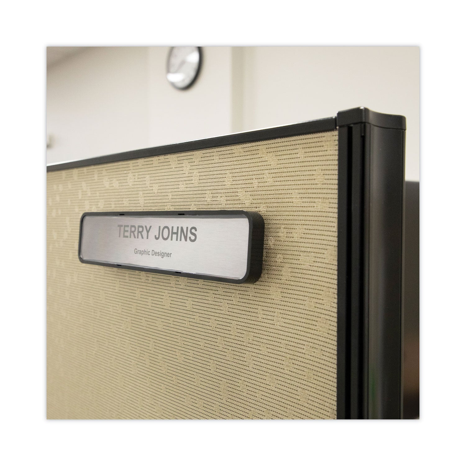 Advantus Clear Acrylic Panel Wall Sign Name Holder - 9