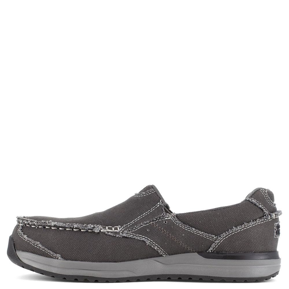Rockport Men's Langdon Slip-On Safety Toe Work Shoes - Comfortable & Durable for Construction, Warehouse & Industrial Work