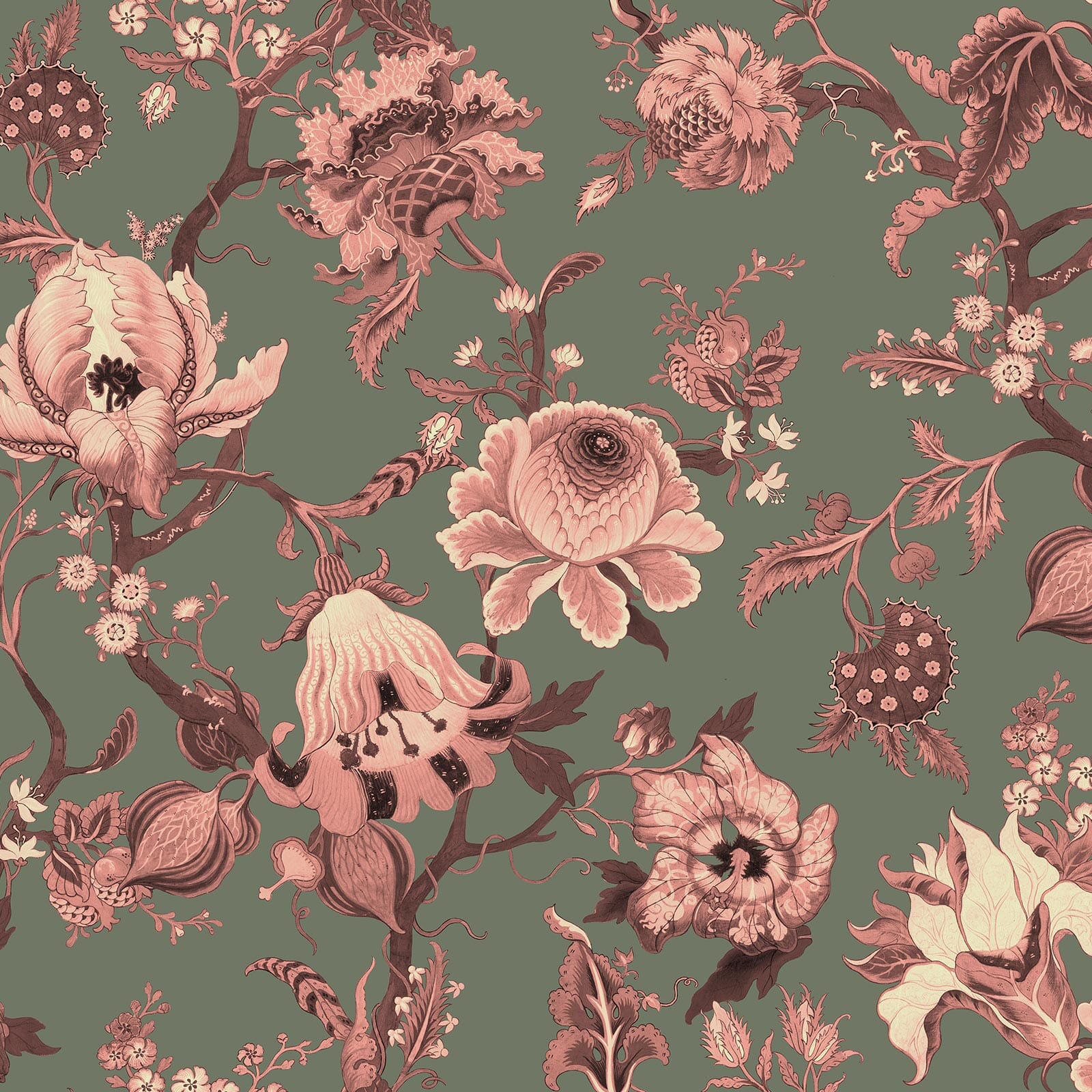 ARTEMIS Premium Verdigris Wallpaper Sample - Elegant Home Decor for Living Room, Bedroom & Office