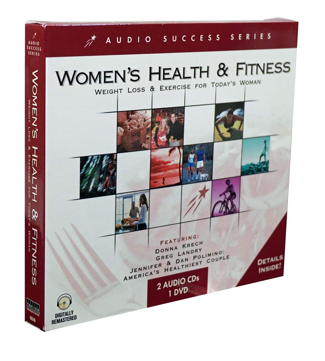 Topics Entertainment Weight Loss & Exercise at Home for Women - 2 Audio CDs + 1 DVD Fitness Bundle | Home Workout Guide for Busy Women, Weight Management & Healthy Lifestyle