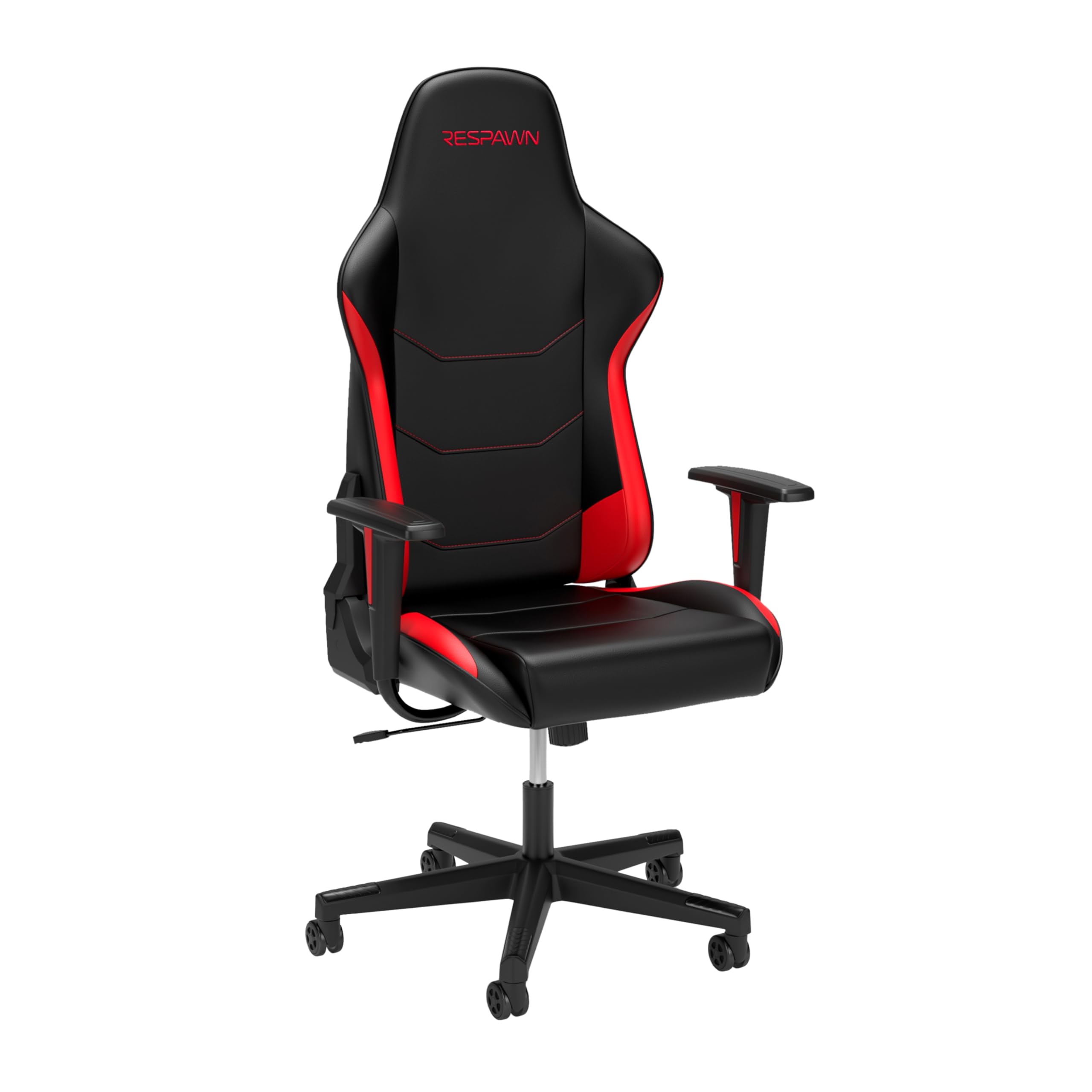 RESPAWN 110 Ergonomic Gaming Chair - Adjustable PC Computer Office Chair with Headrest, 135 Degree Recline & Angle Lock for Adults (Red) - Perfect for Esports, Streaming & Home Office Workspace