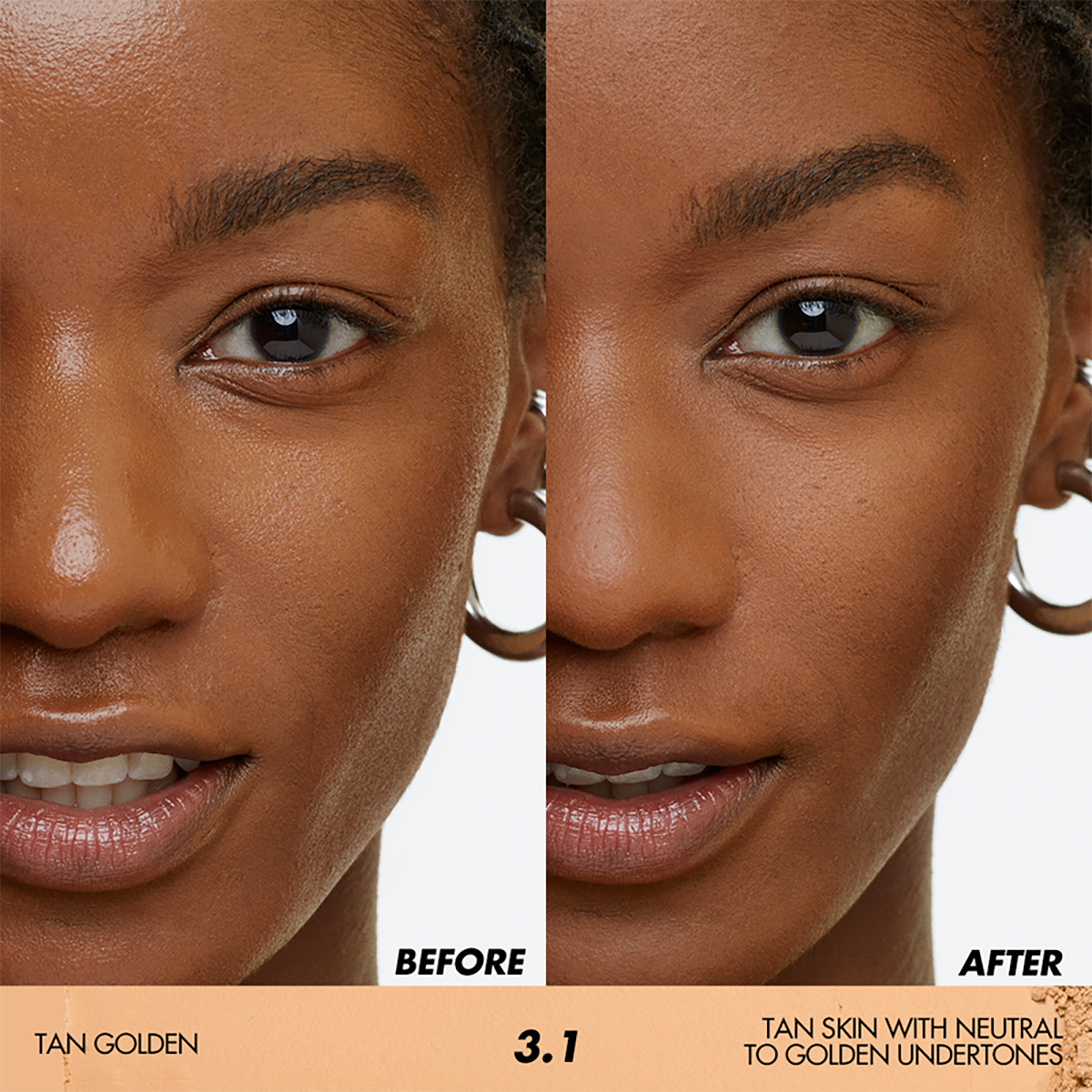 3.1 Tan Golden HD Skin Setting Powder - Oil Control & Matte Finish for Flawless Makeup - Perfect for Daily Wear, Photography & Special Events