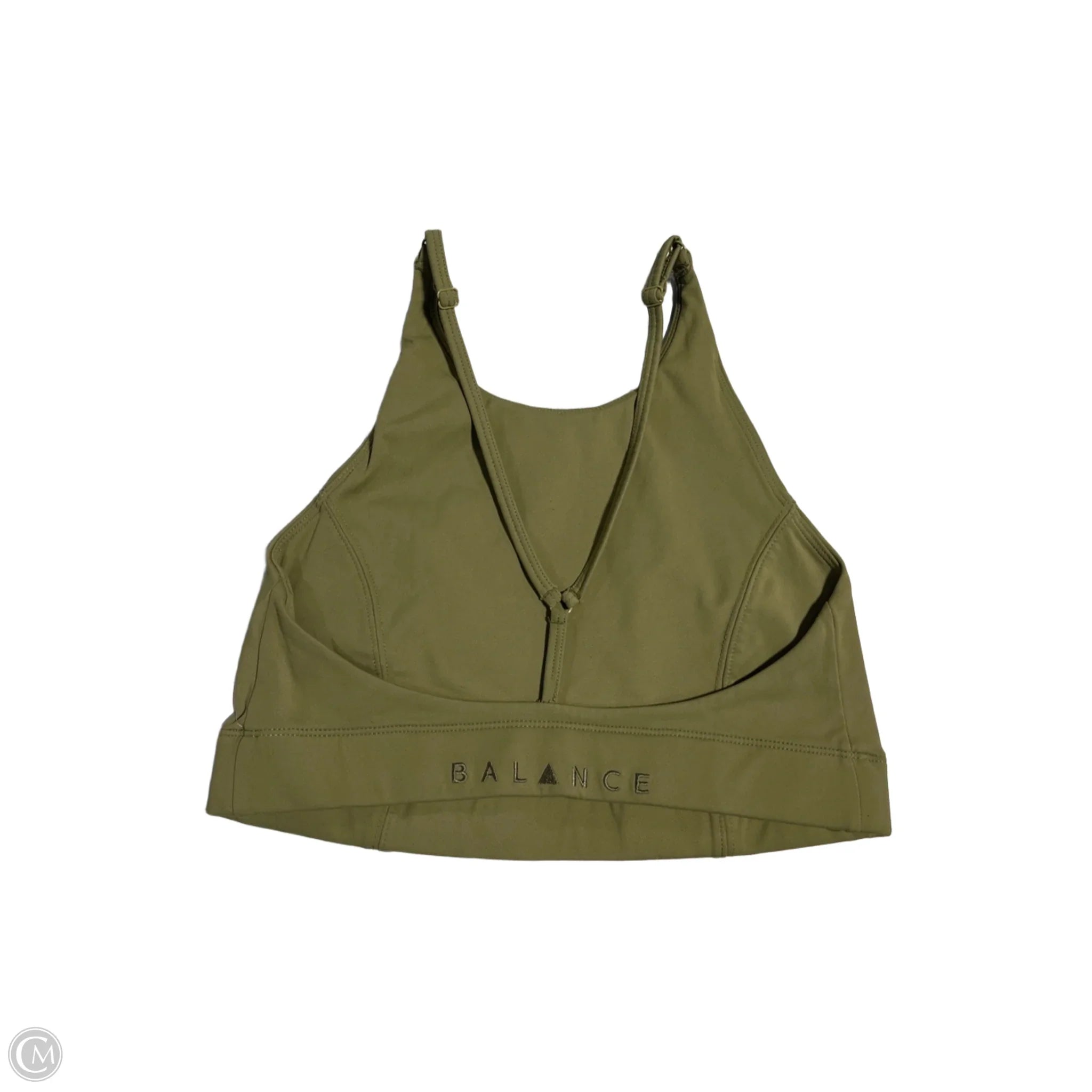CMC Green Medium Athletic Sports Bra - High Support Workout Bra for Running, Yoga & Gym - Comfortable & Breathable for Active Women